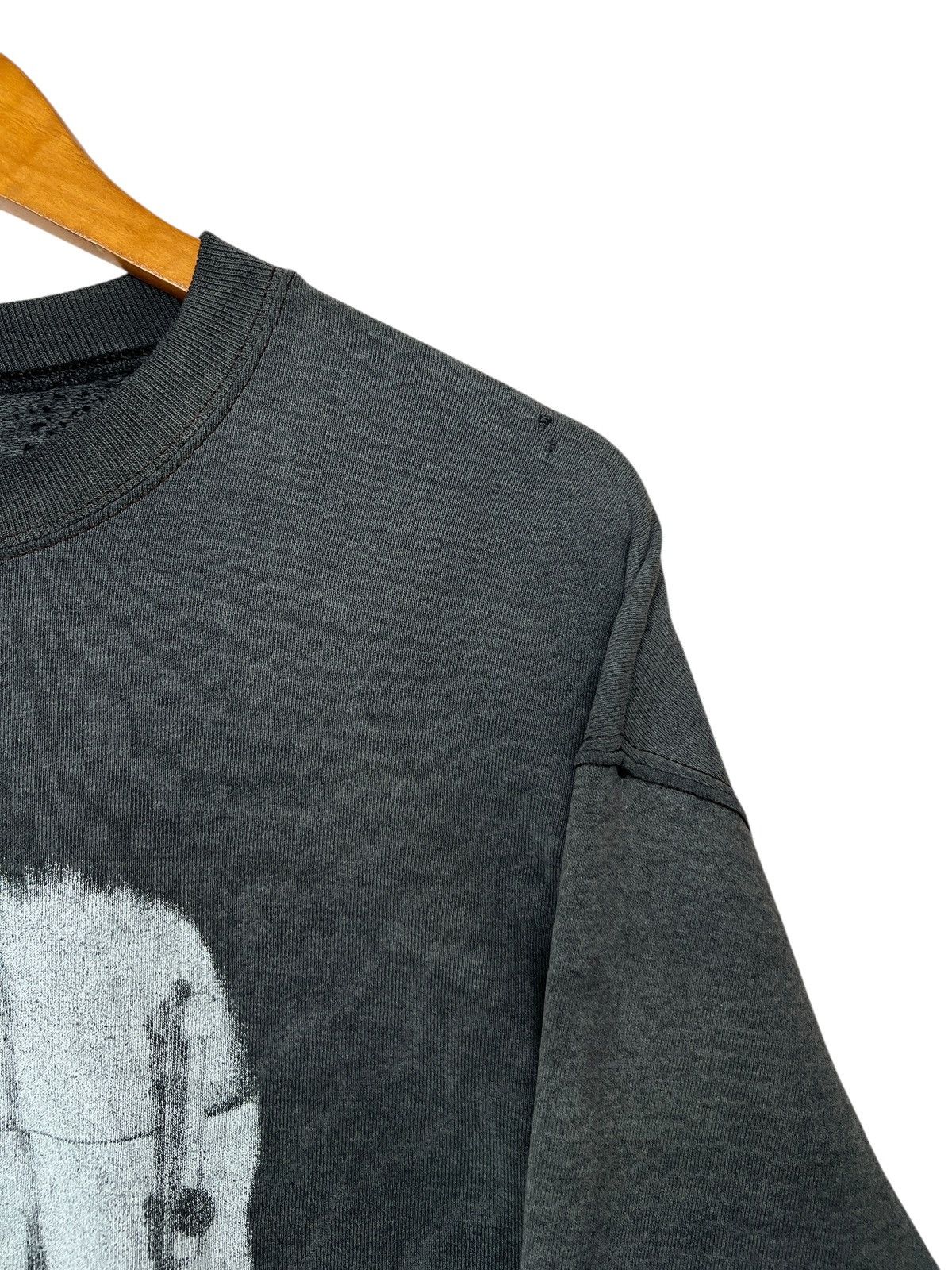 Band Tees Vintage Marilyn Manson Distressed Sunfaded Black Sweatshirt Size US L / EU 52-54 / 3 - 6 Thumbnail