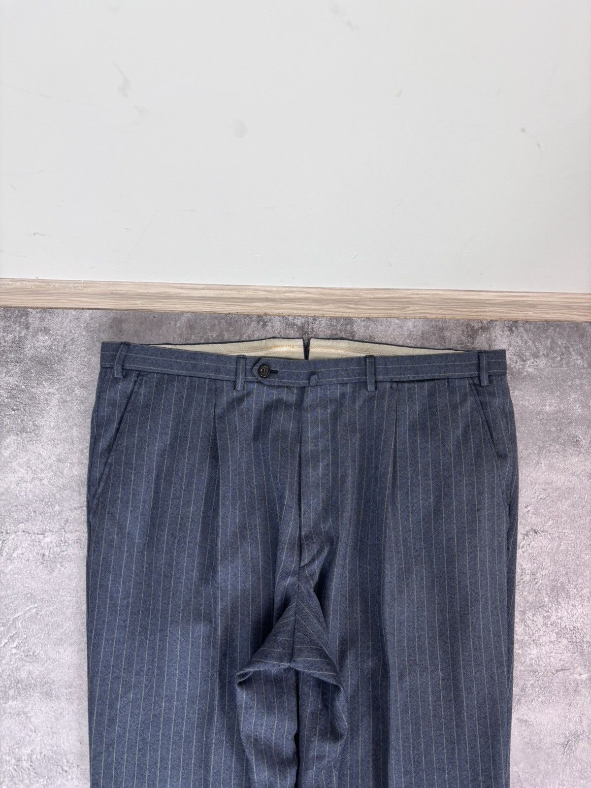 Brioni Brioni Nomentano Men’s 2-Piece Blue Pinstripe Wool Suit Size 48R - 20 Thumbnail