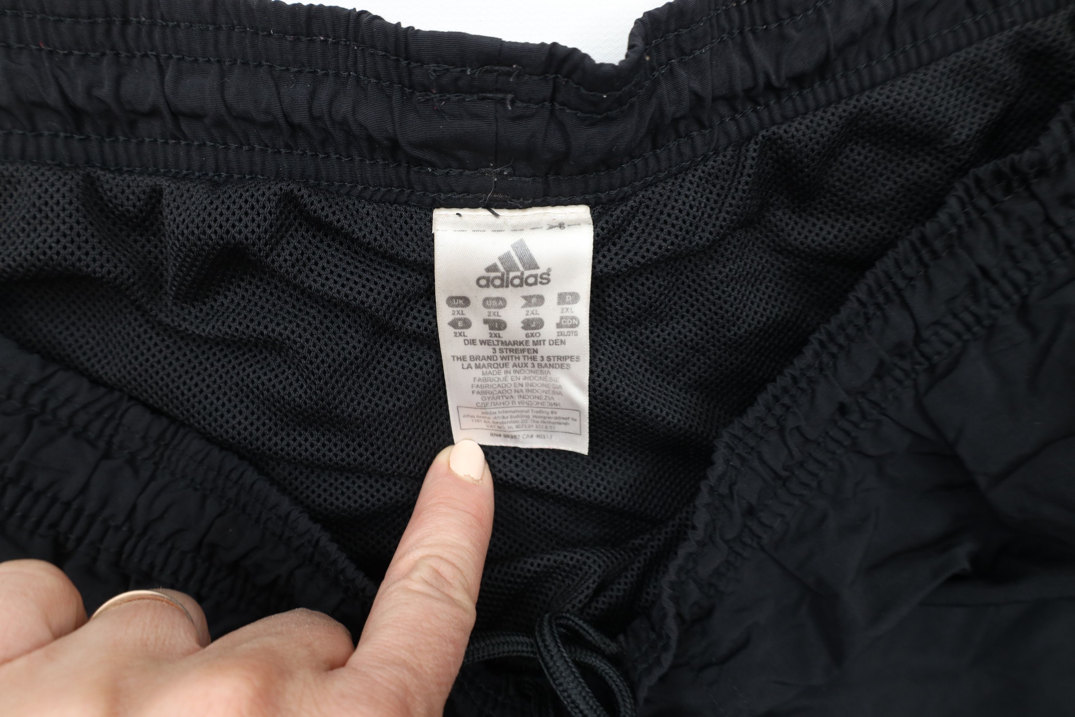Adidas × Vintage Vintage Adidas Spell Out Striped Lined Running Soccer Shorts Size US 38 / EU 54 - 6 Thumbnail