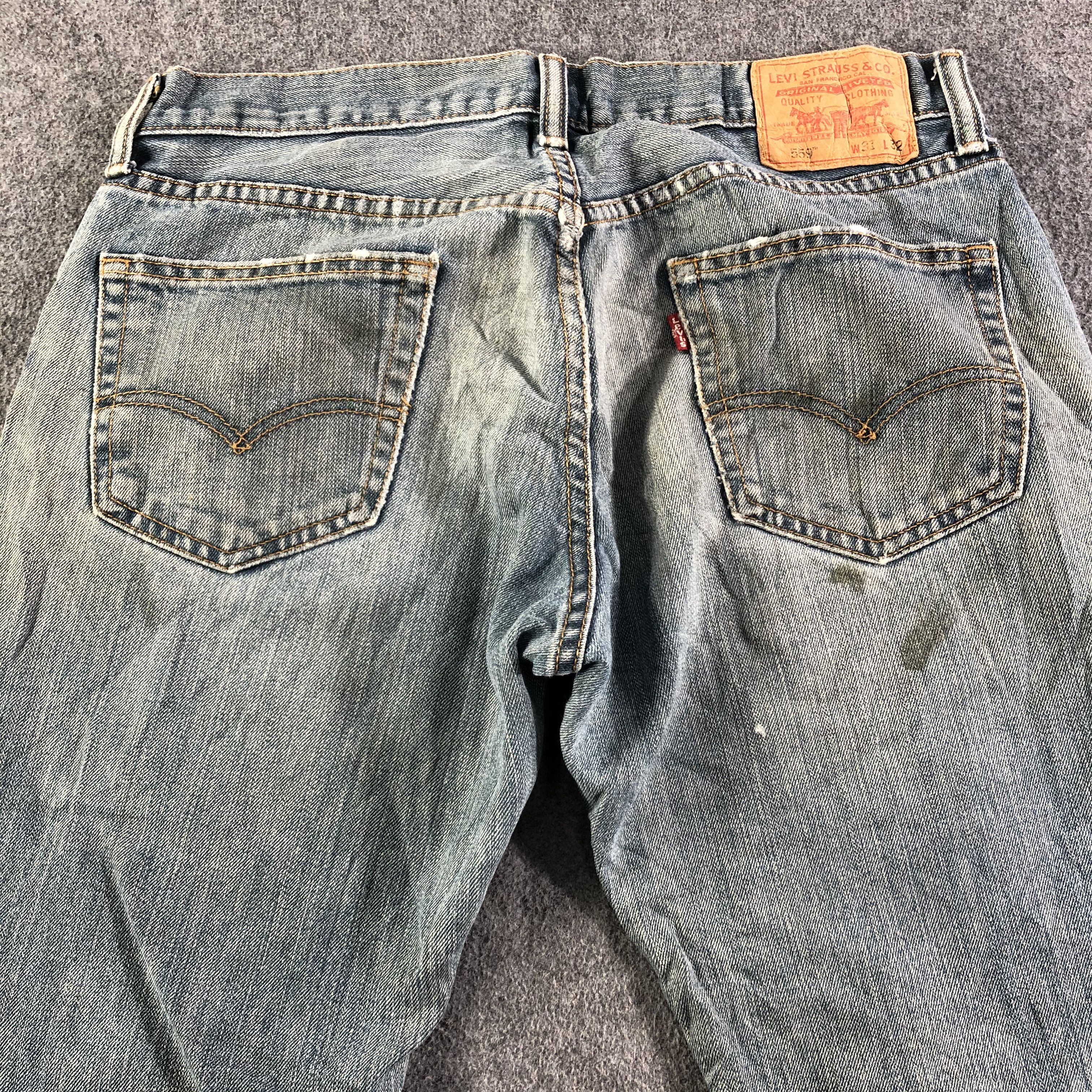 Levi's Vintage Blue Wash Levis 559 Jeans-J2998 Size US 33 - 4 Thumbnail