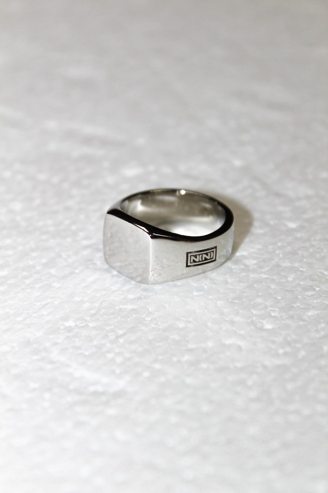 Number (N)ine Square Signet Ring (size 19) Size ONE SIZE - 1 Thumbnail