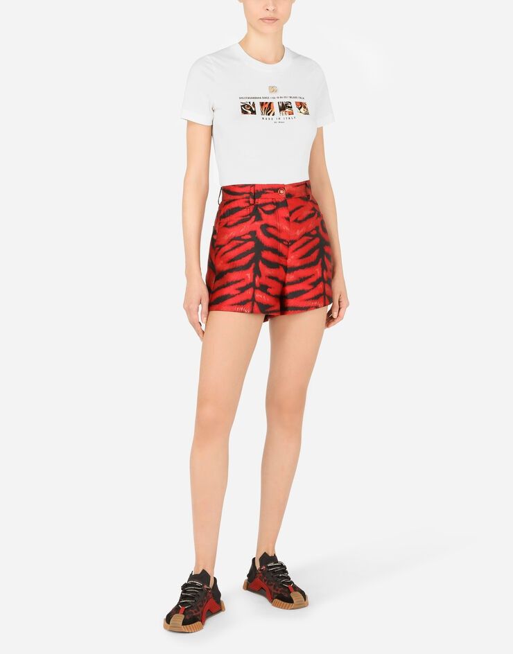 Dolce & Gabbana o1y0925 Short in Red/Black Size 26" / US 2 / IT 38 - 4 Thumbnail