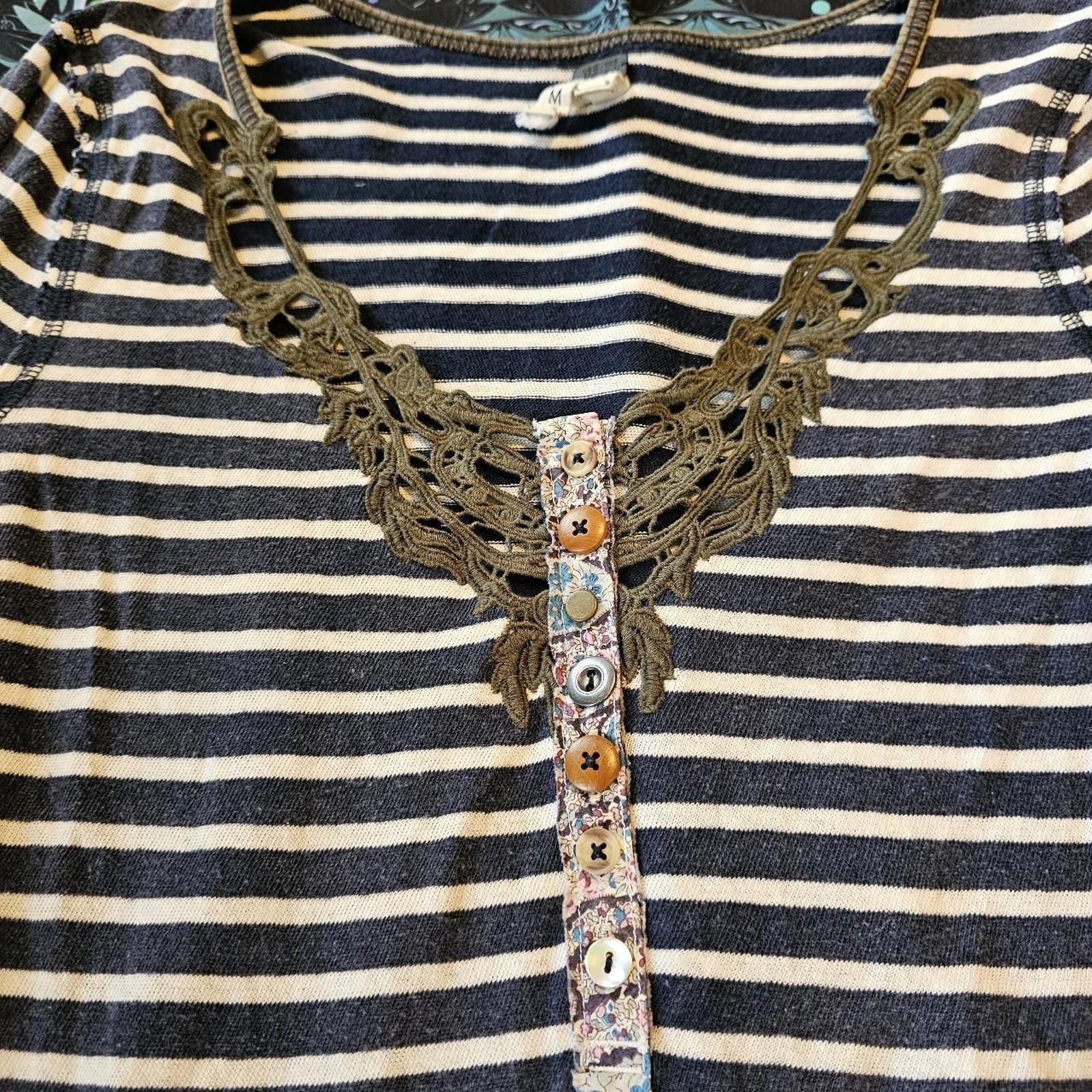 Designer We The Free Women's Boho Style Shirt Size M / US 6-8 / IT 42-44 - 2 Thumbnail
