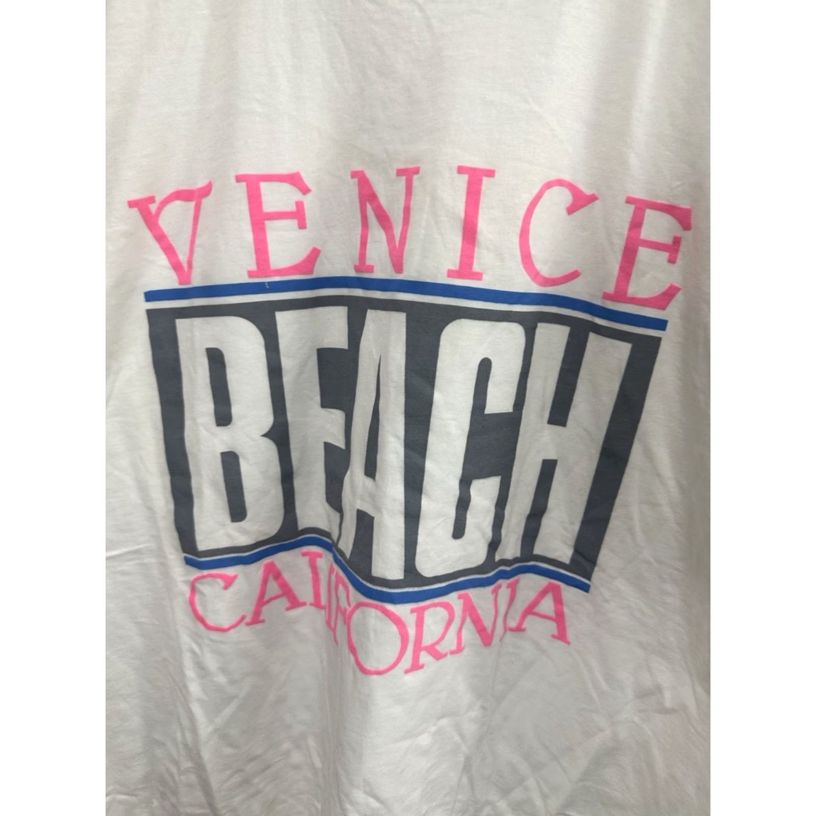Vintage VINTAGE 80s Venice Beach California Workout Muscle Surf Skate Paper Thin T-Shirt XL Mens Size US XL / EU 56 / 4 - 4 Thumbnail