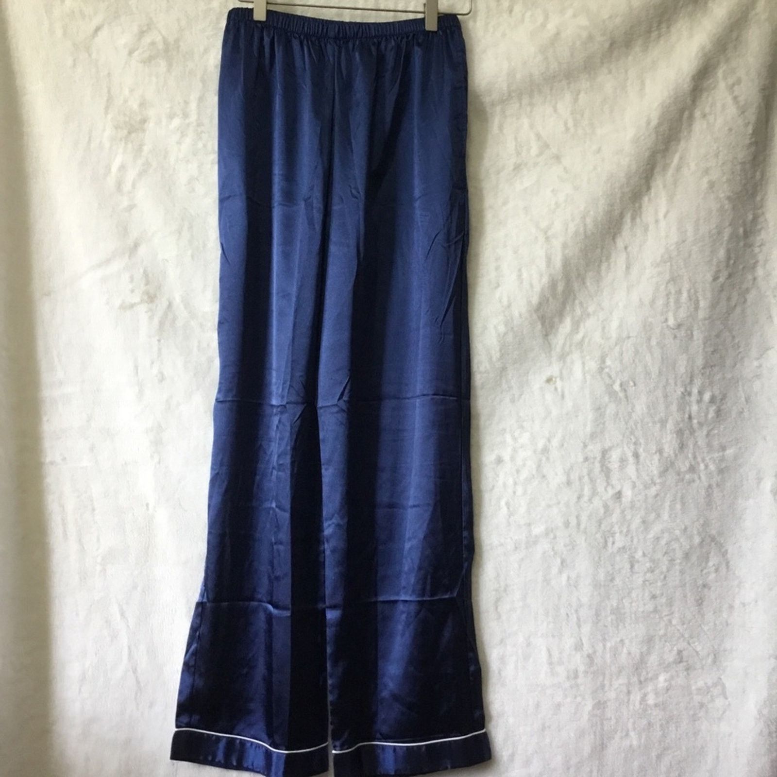 Other Ekouaer Blue V-Neck Short-Sleeve Pajama Set Size ONE SIZE - 8 Thumbnail