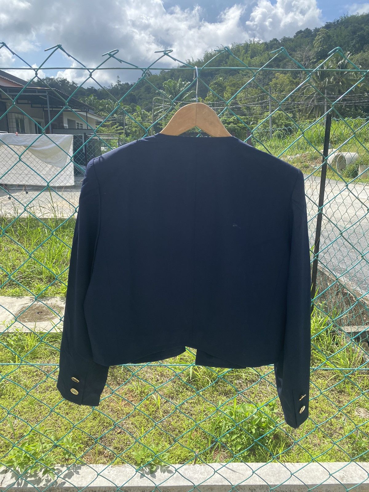 Givenchy Vintage Givenchy Glamour Cropped Coat Size L / US 10 / IT 46 - 2 Thumbnail