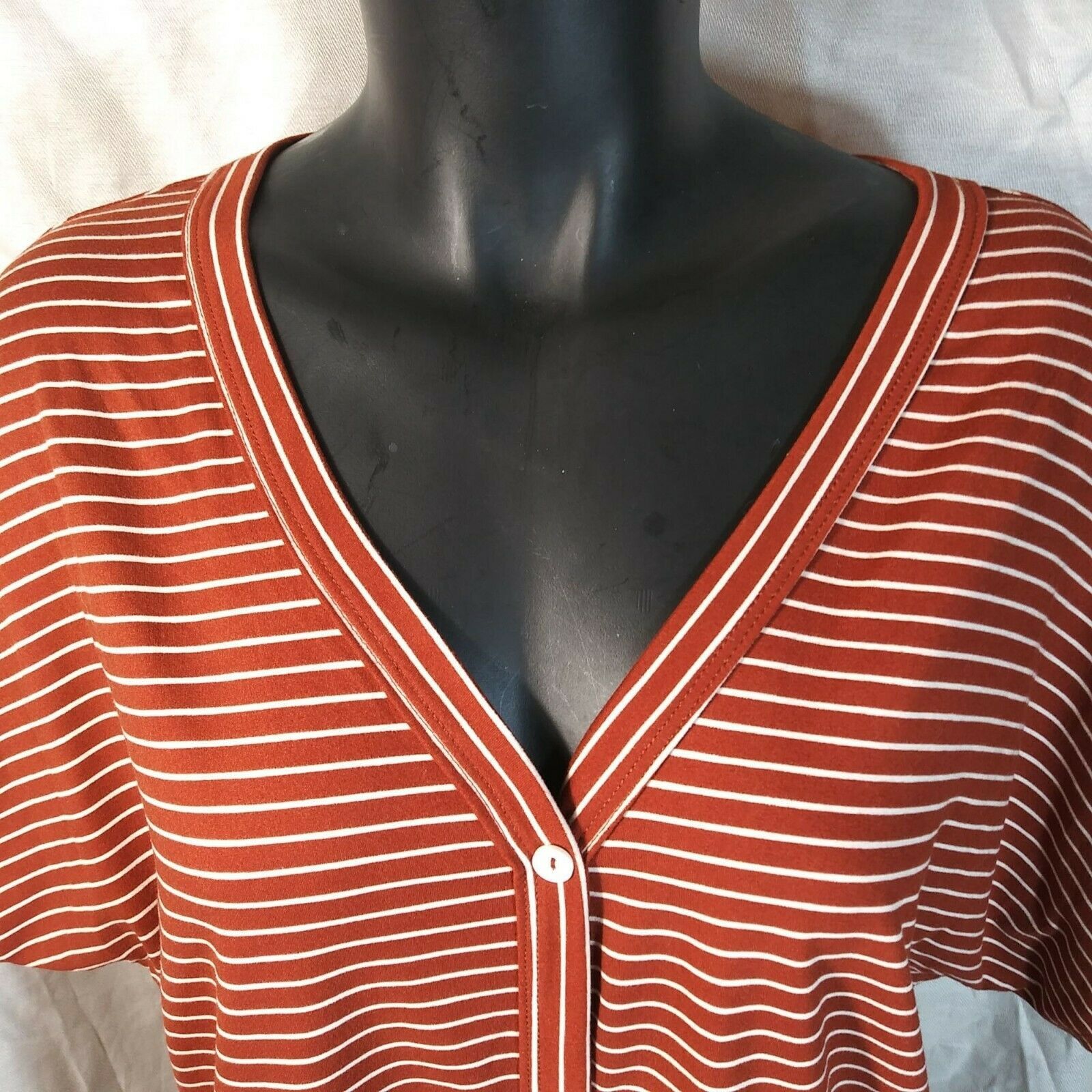 Anthropologie Lavender Fields Front Tie Summer Blouse - Burgundy - Med Size M / US 6-8 / IT 42-44 - 4 Thumbnail