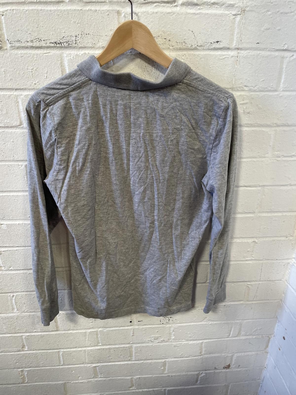 French Connection French Connection Men's Long Sleeve Polo Shirt Gray Medium Size US M / EU 48-50 / 2 - 4 Thumbnail