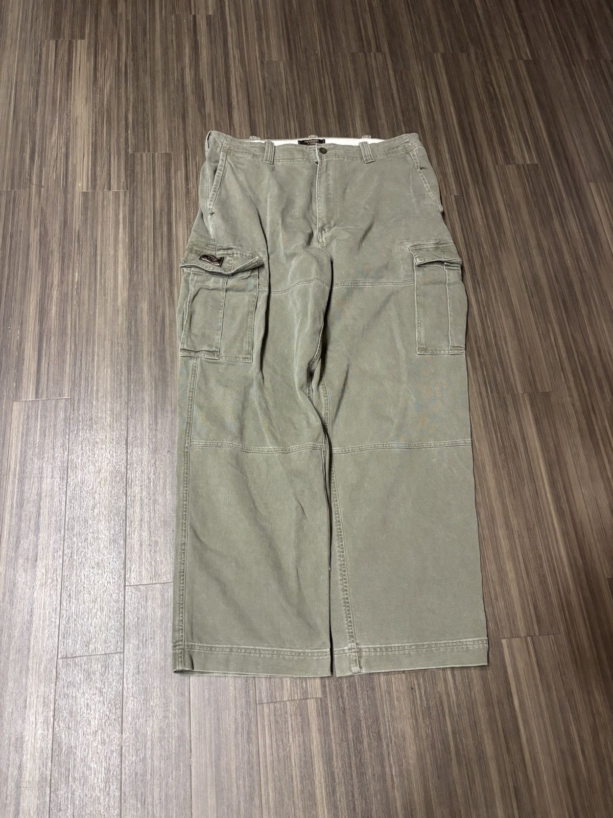 Abercrombie & Fitch VTG Y2K Abercrombie And Fitch Baggy Cargo Pants 36x32 Green Size US 36 / EU 52 - 1 Thumbnail