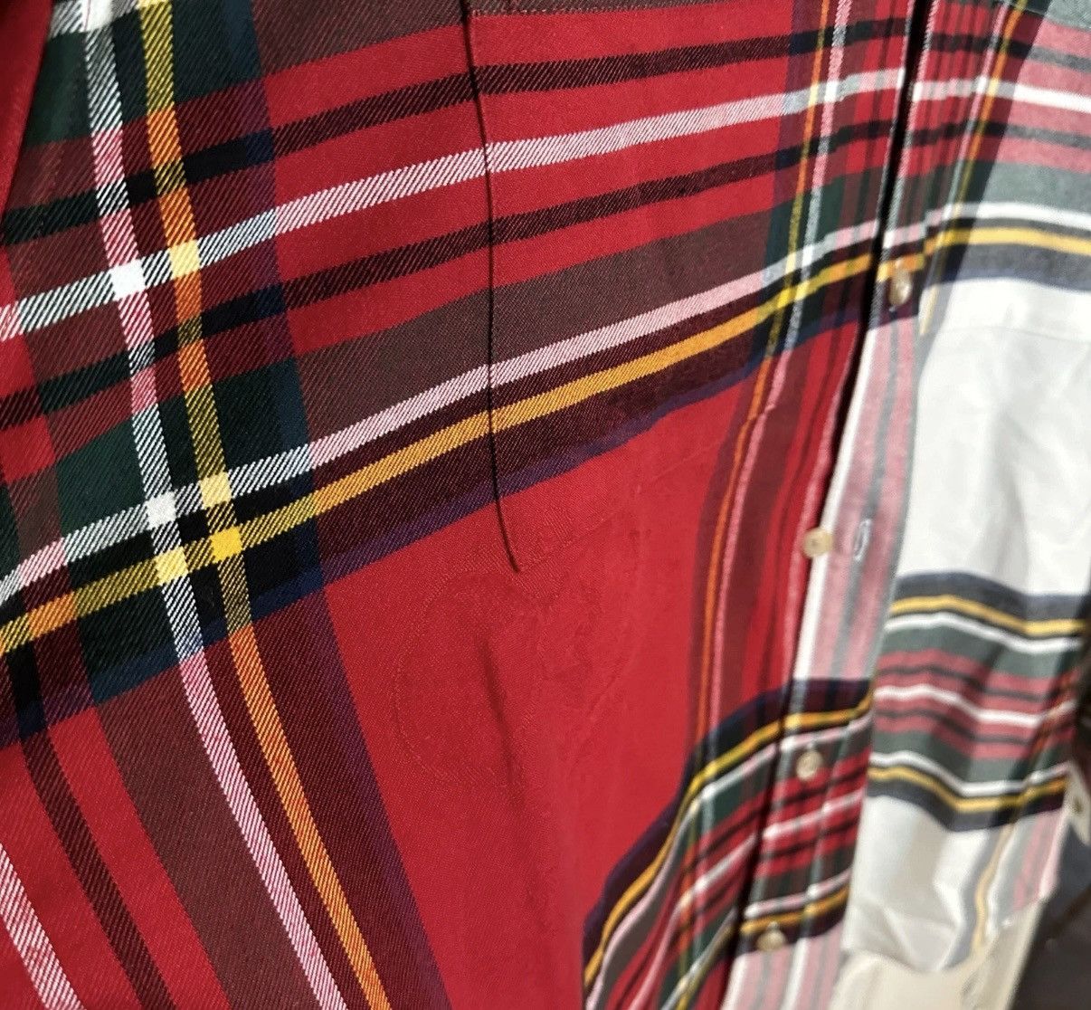 Mastermind Japan Mastermind Japan Men's Red Check Plaid Flannel Size US XL / EU 56 / 4 - 7 Thumbnail