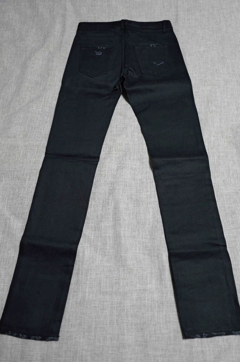 Saint Laurent Paris Saint Laurent Black Distressed Denim Pants-2505 Size US 29 - 2 Thumbnail