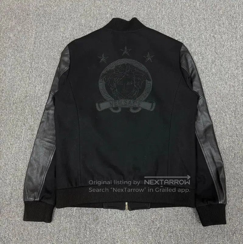 Versace Versace Black Leather Bomber Jacket for Men . Size US L / EU 52-54 / 3 - 2 Thumbnail