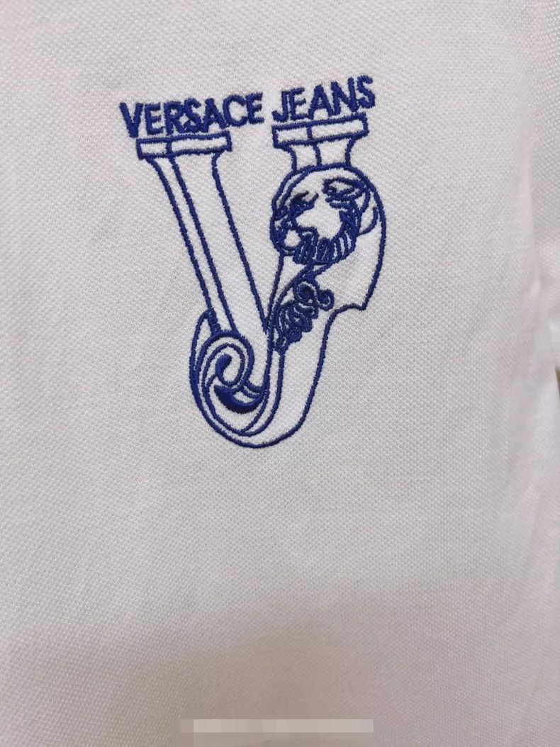 Versace Versace Classic blue striped men's short sleeves Size US L / EU 52-54 / 3 - 4 Thumbnail