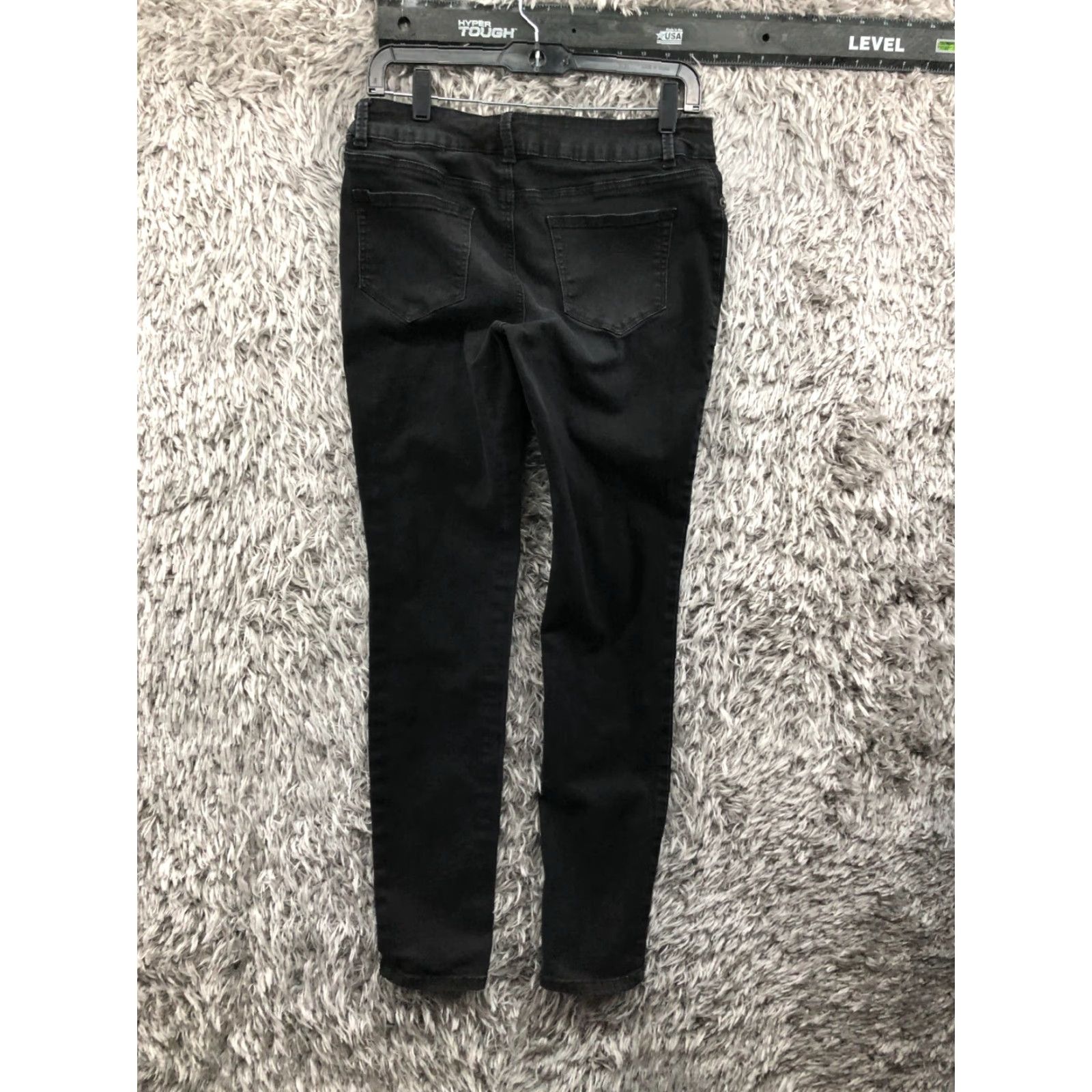 Vintage Maurices Jeans Skinny Dark Wash Black Denim Size M Womens Mid Rise 31 in 5-Pocket Regular Size 32" / US 10 / IT 46 - 5 Thumbnail