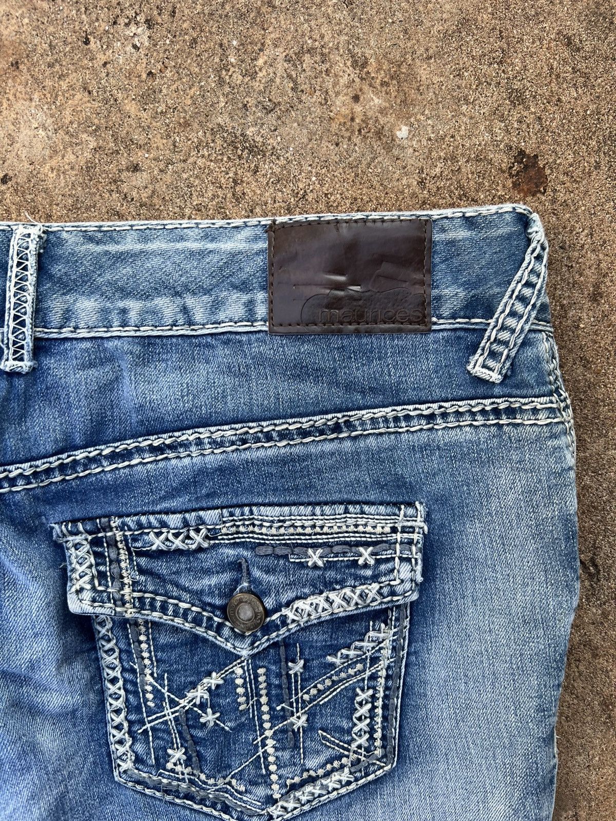 Japanese Brand Flared Maurices Y2K Jeans Size US 34 / EU 50 - 7 Thumbnail