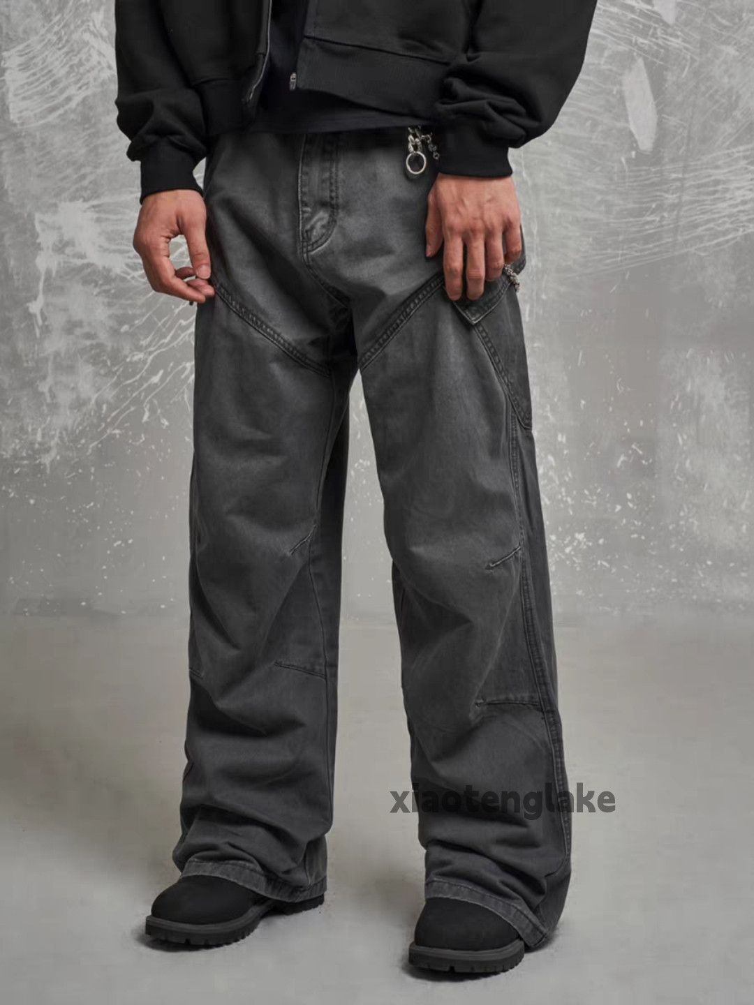 Designer × Vintage washed faded cleanfit skate hiphop loose baggy pants Size US 34 / EU 50 - 5 Thumbnail