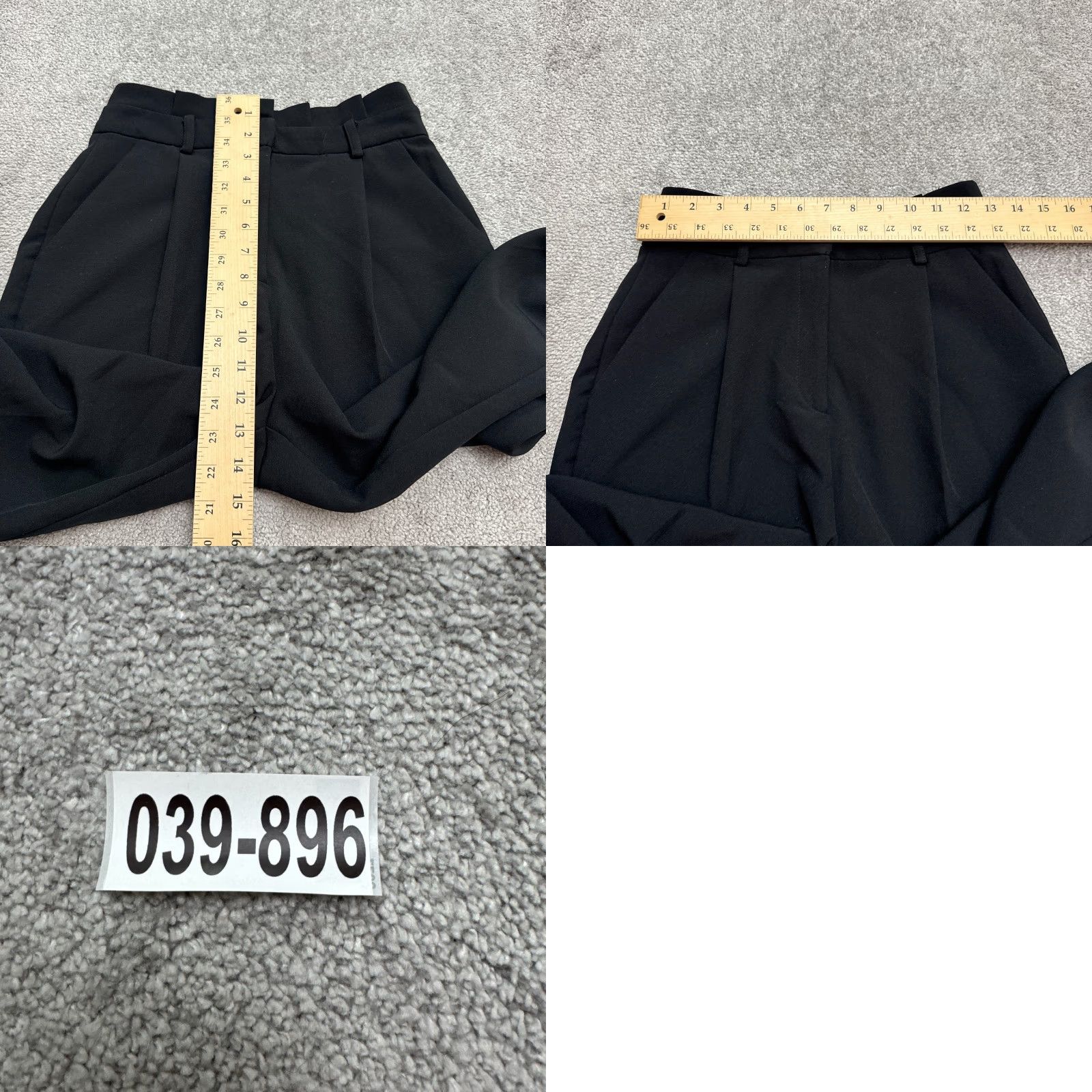 Topshop Topshop Pants Womens 6 Black Paperbag Tapered High Rise Pleated Front Size 28" / US 6 / IT 42 - 10 Thumbnail