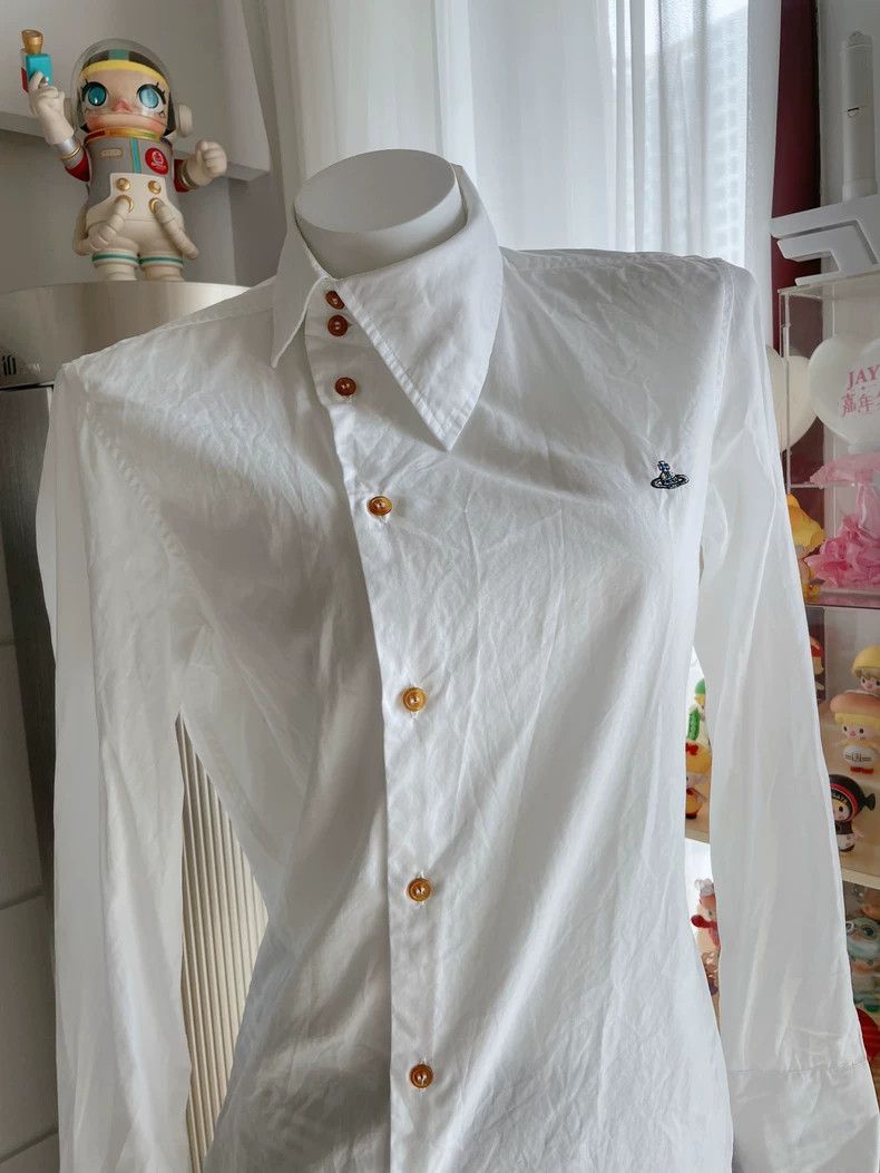Vivienne Westwood Vivienne Westwood size44 Sloped collar orb shirt asymmetric Size M / US 6-8 / IT 42-44 - 4 Thumbnail