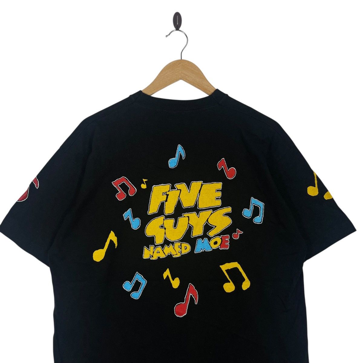 Vintage Five Guys Named Moe 1990 CML Graphic T-Shirt Black Size US L / EU 52-54 / 3 - 7 Thumbnail
