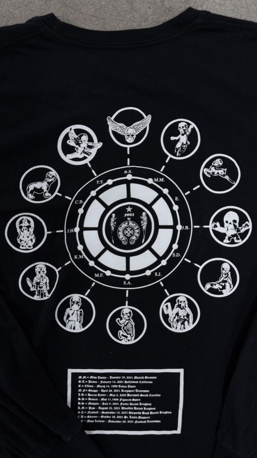 Chrome Hearts RARE!!!Chrome Hearts FOTI Zodiac T-shirt Black Size US M / EU 48-50 / 2 - 2 Thumbnail