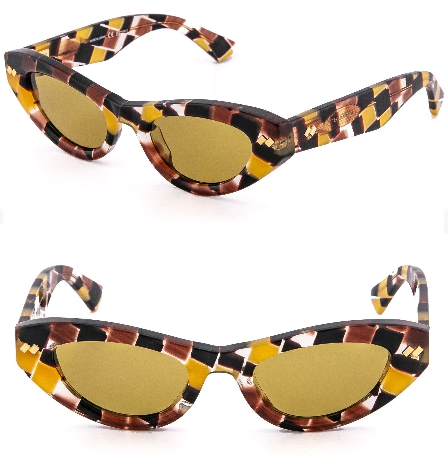 Bottega Veneta BOTTEGA VENETA 1350 BV1350S DIZZY Intrecciato Sunglass 003 Size ONE SIZE - 1 Thumbnail
