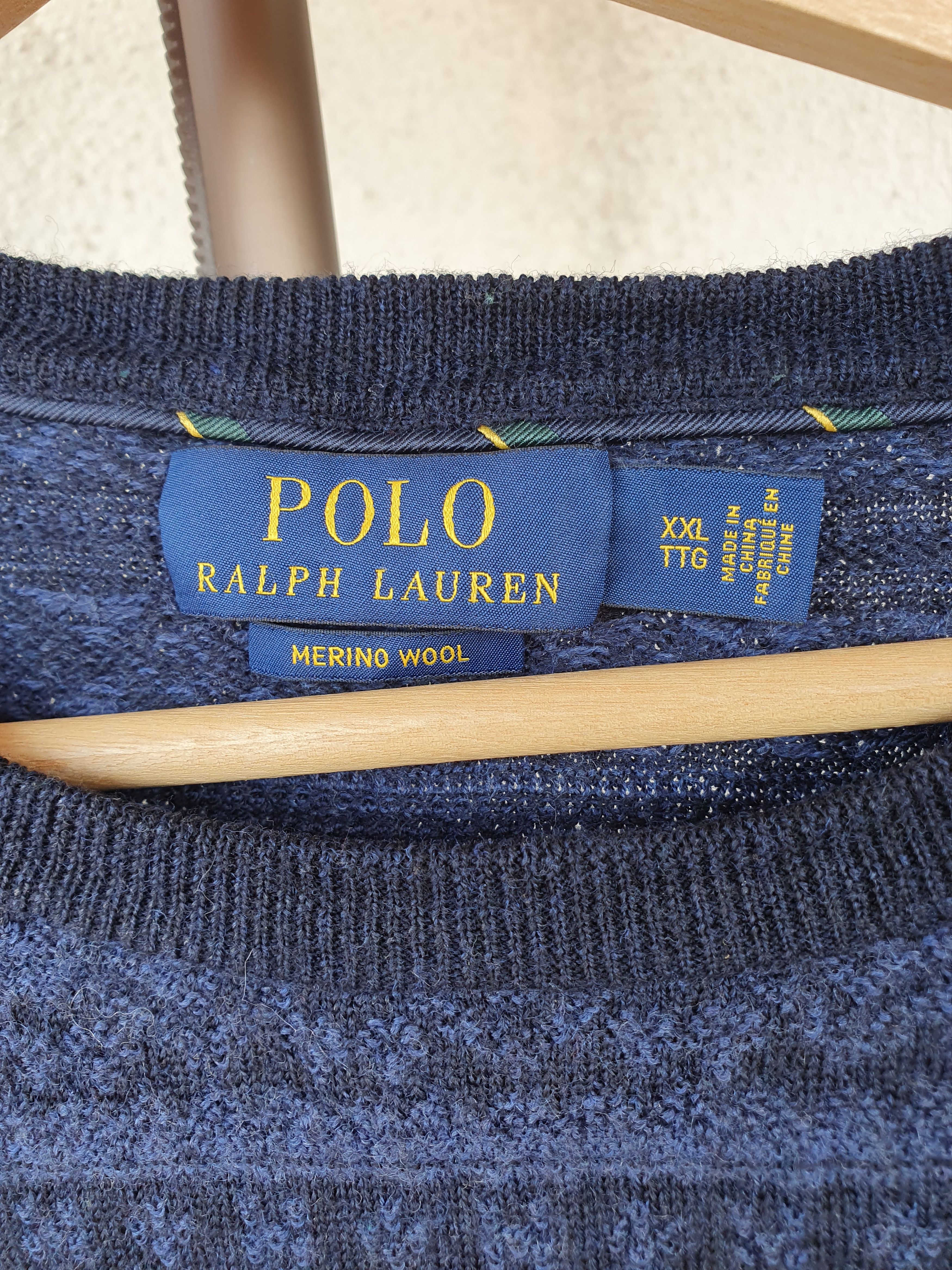Polo Ralph Lauren Polo Ralph Lauren Fair Isle Blue Merino Wool Sweater XXL Size US XXL / EU 58 / 5 - 2 Thumbnail
