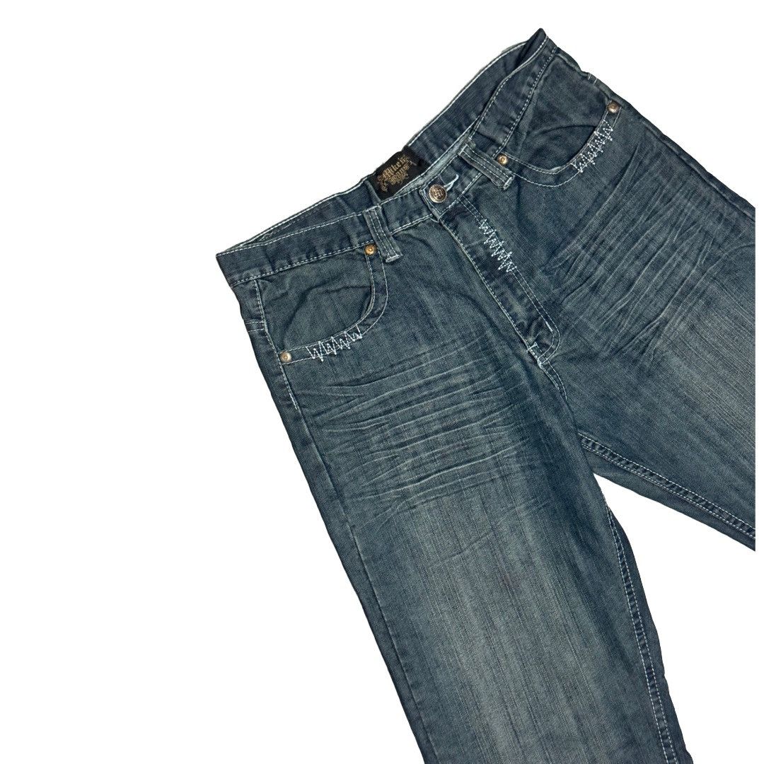 Other Y2K Embroidered Cross Jeans Size US 34 / EU 50 - 4 Thumbnail