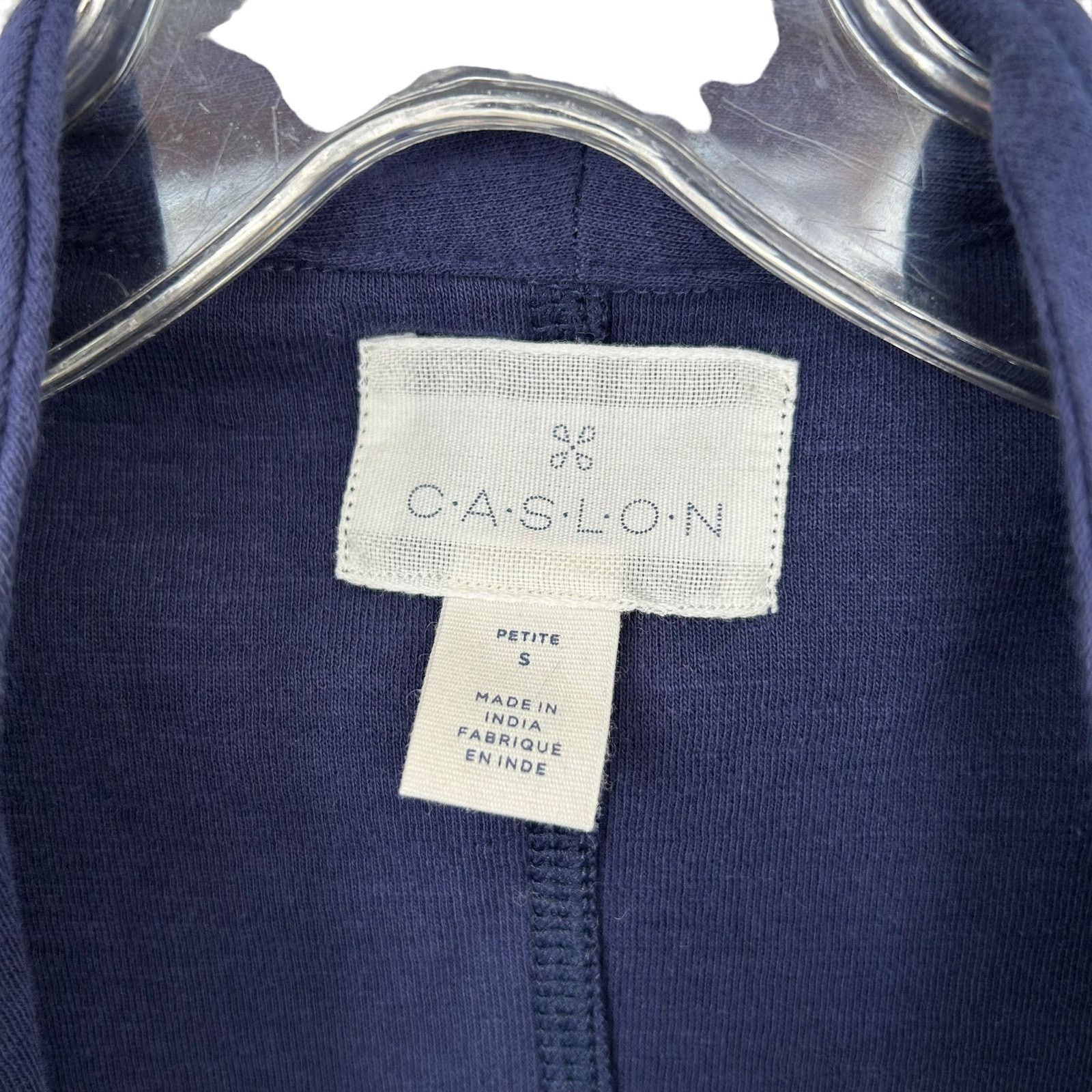 Other Caslon Navy Blue Open Front Cardigan Sz PS Size S / US 4 / IT 40 - 2 Thumbnail