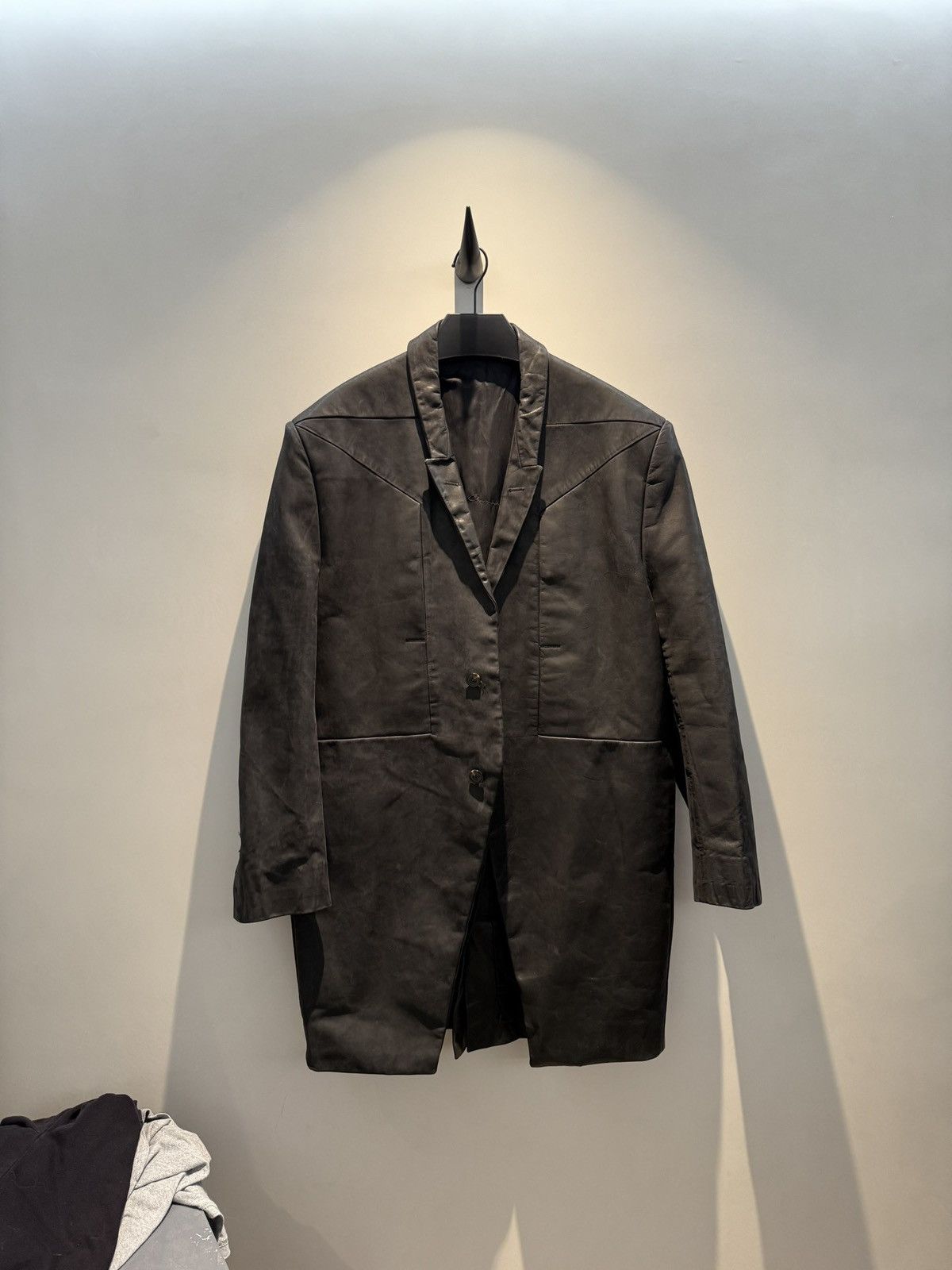 Rick owens Calfskin leather jacket