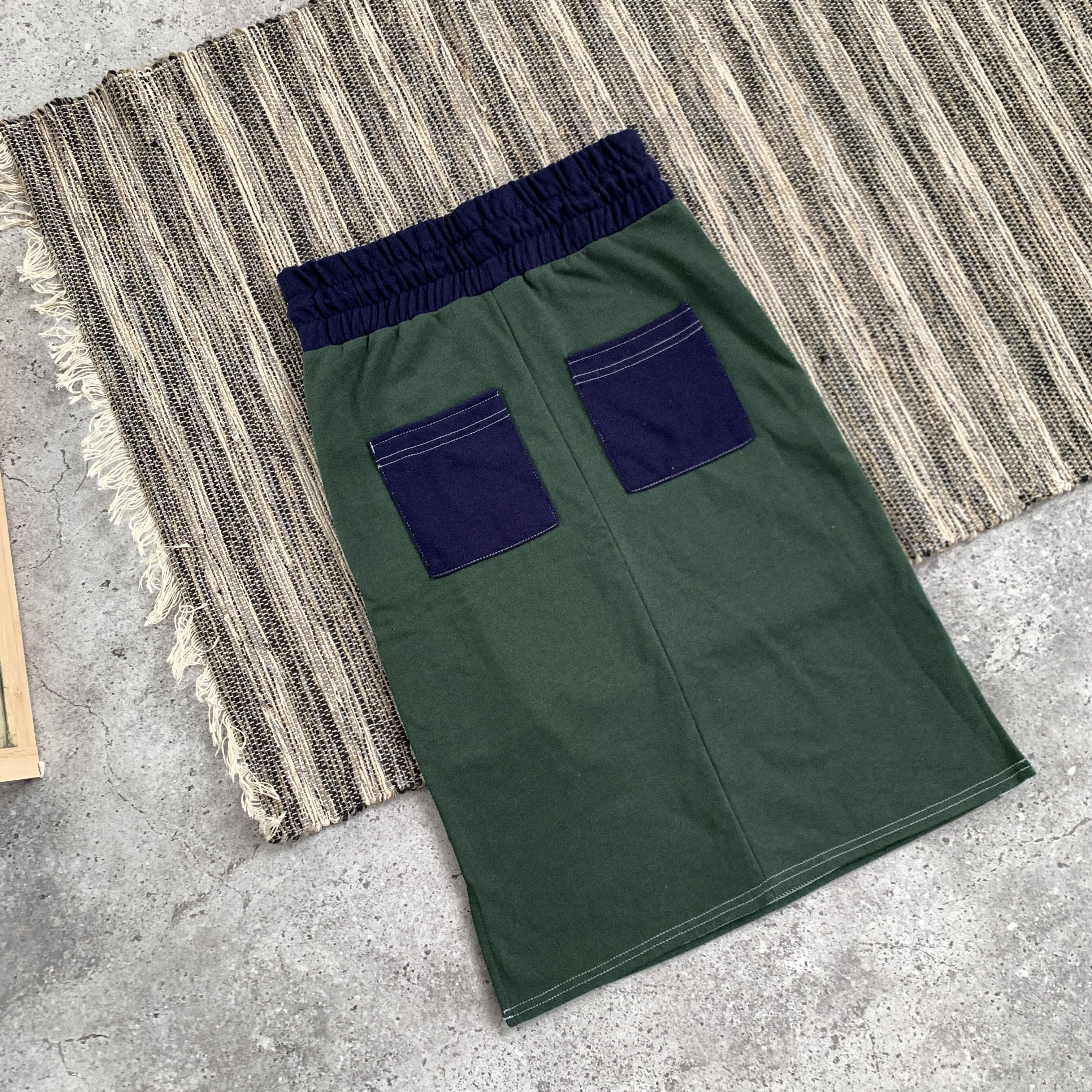 Stussy Stussy Streetwear Women's Green Midi Skirt Size 24" / US 00 / IT 34 - 7 Thumbnail