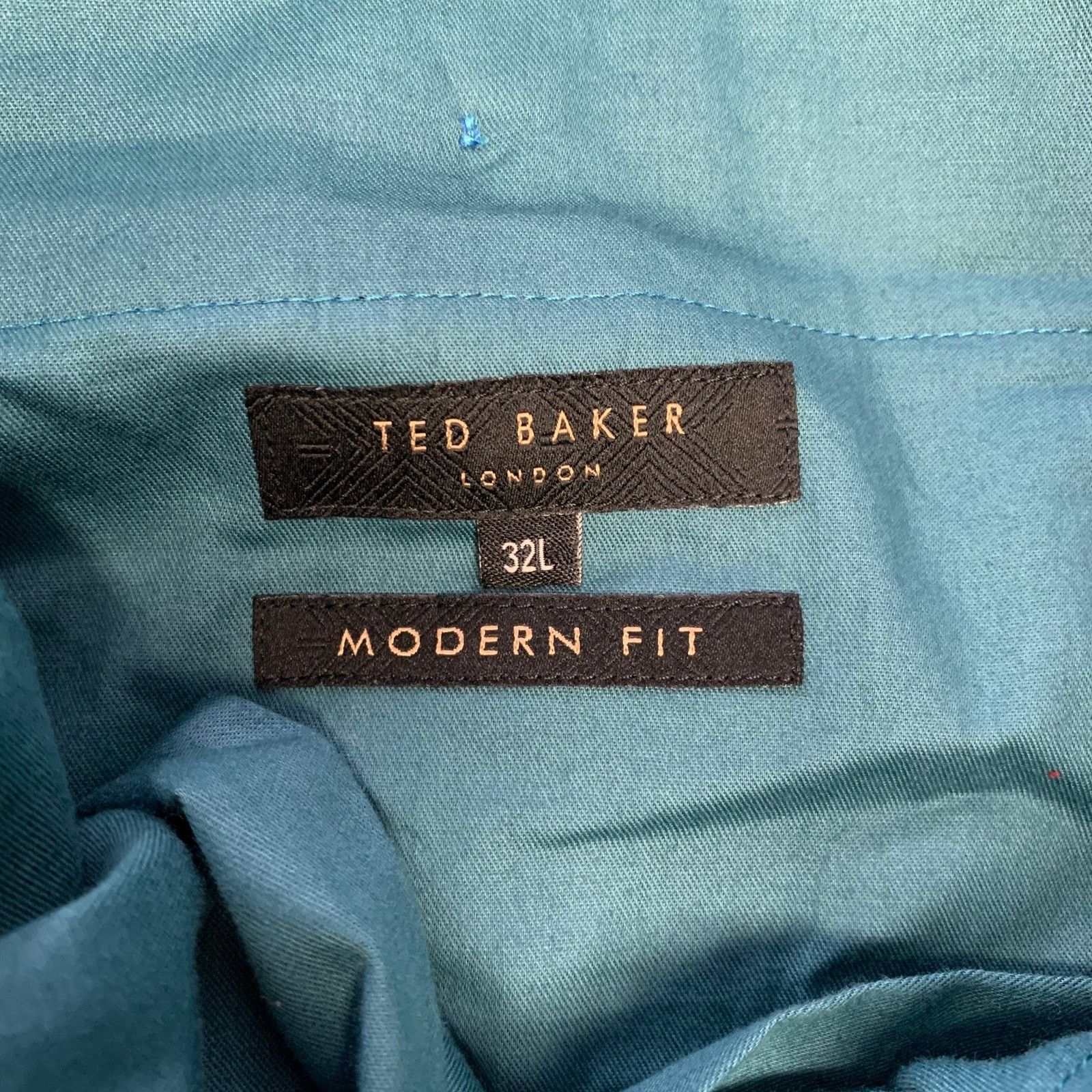 Ted Baker TED BAKER Size 32 Blue Wool Zip Fly Dress Pants Size US 32 / EU 48 - 3 Thumbnail