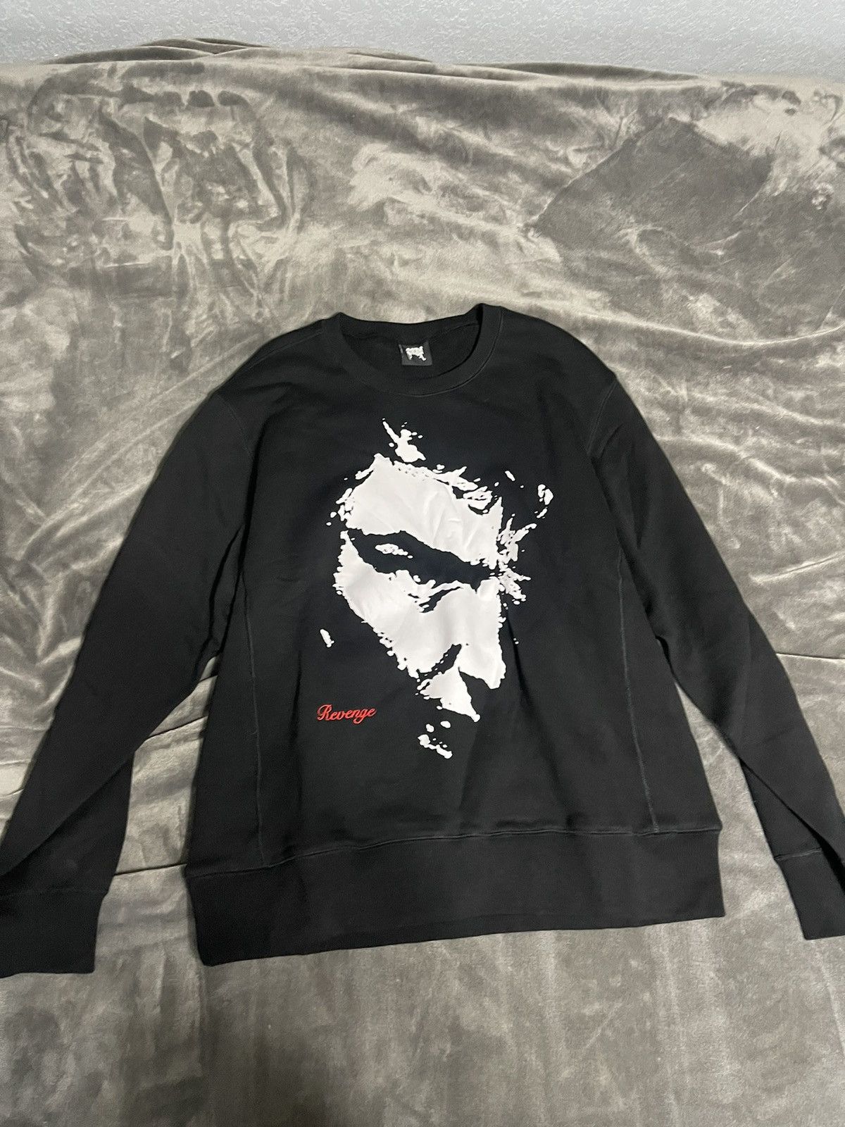 image of Revenge Face Sweater in Black, Men's (Size XL)
