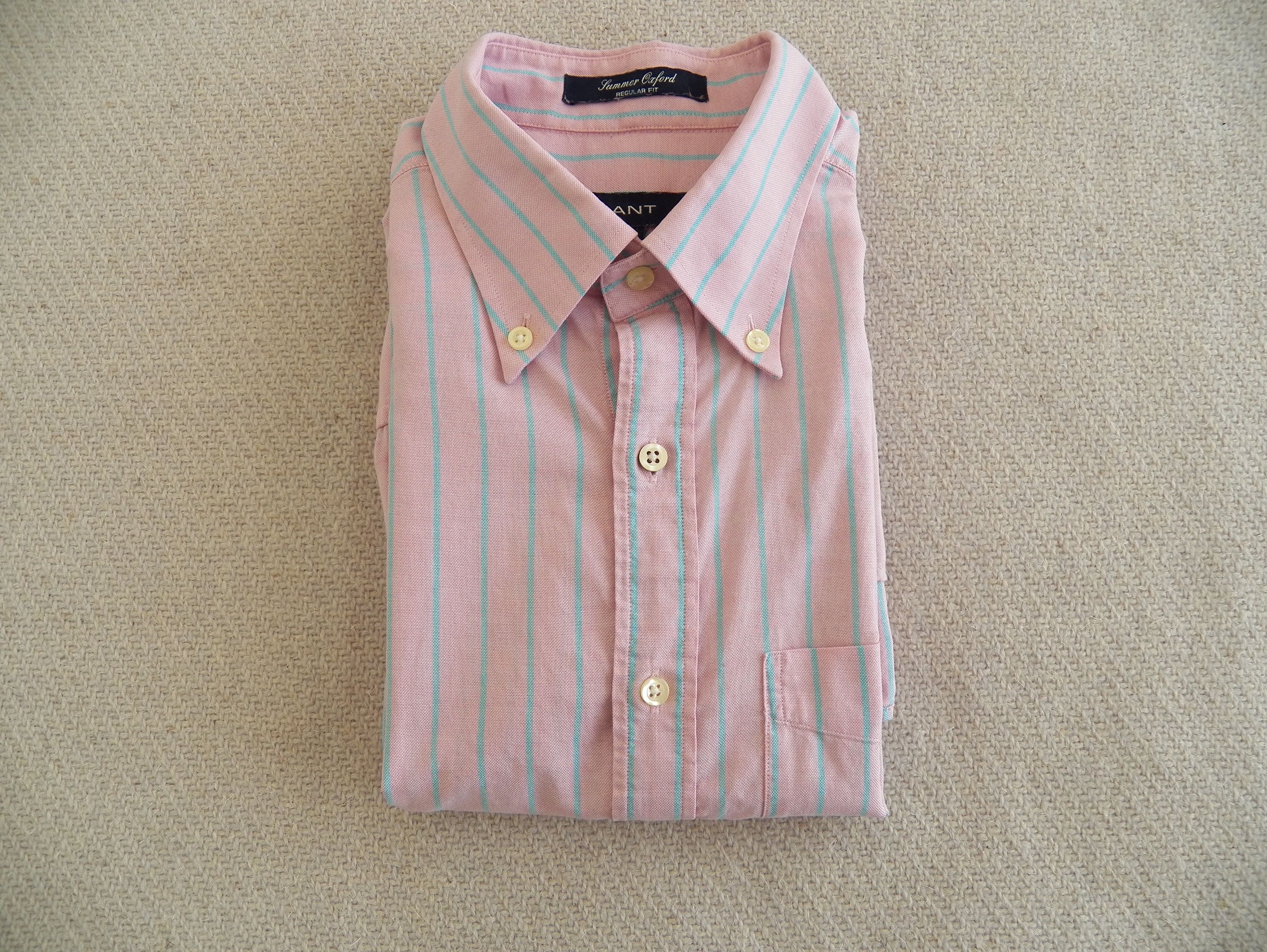 Gant Gant Summer Oxford Shirt stripe short sleeve regular fit Size US M / EU 48-50 / 2 - 3 Thumbnail