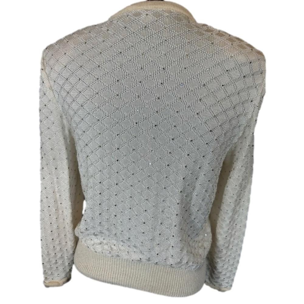 Andrew St. John St. John Evening by Marie Gray Diamond Pattern Cardigan - 4 Size S / US 4 / IT 40 - 4 Thumbnail