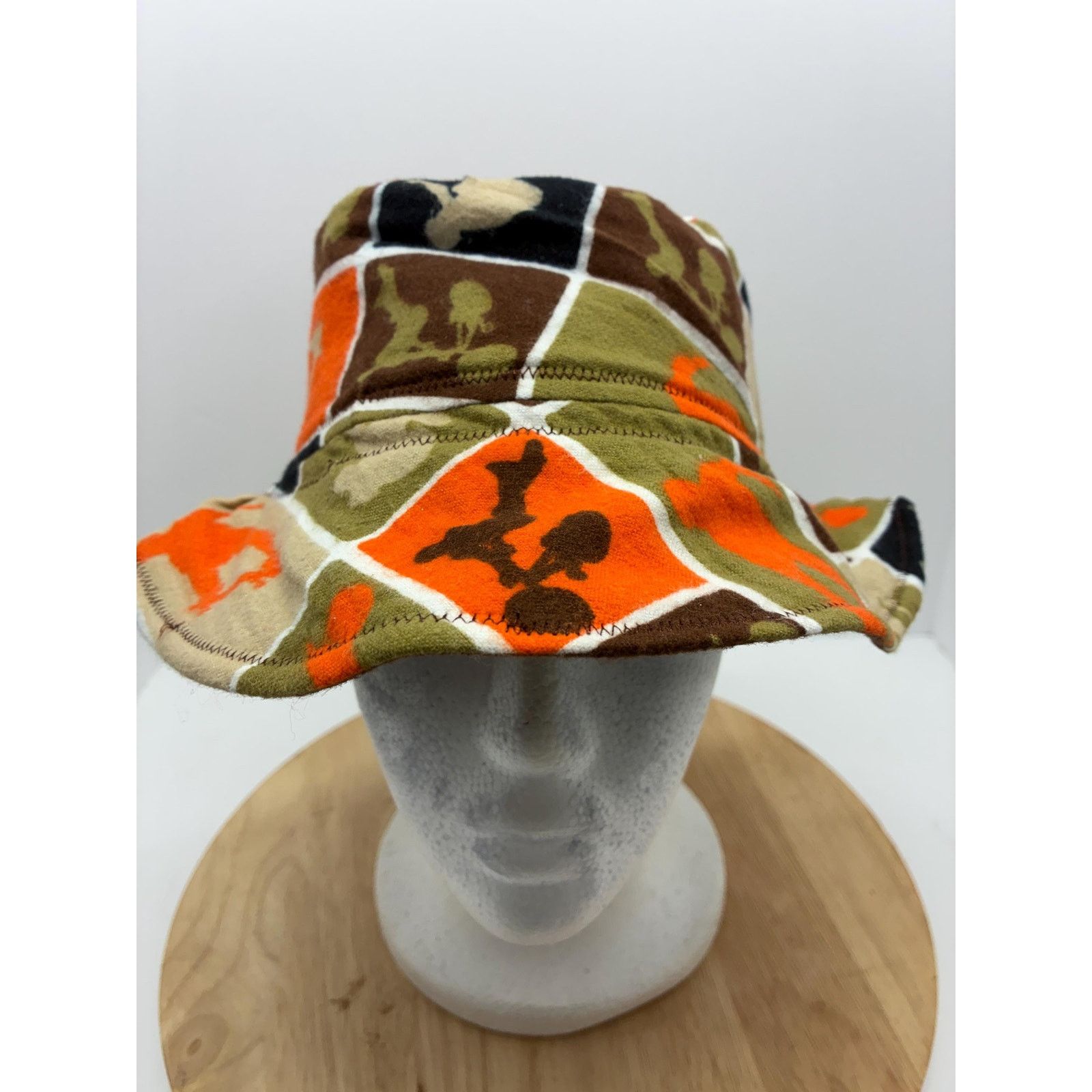 Other Upcycled Skater Patchwork Print Bucket Hat – Small – Felt Size ONE SIZE - 1 Thumbnail
