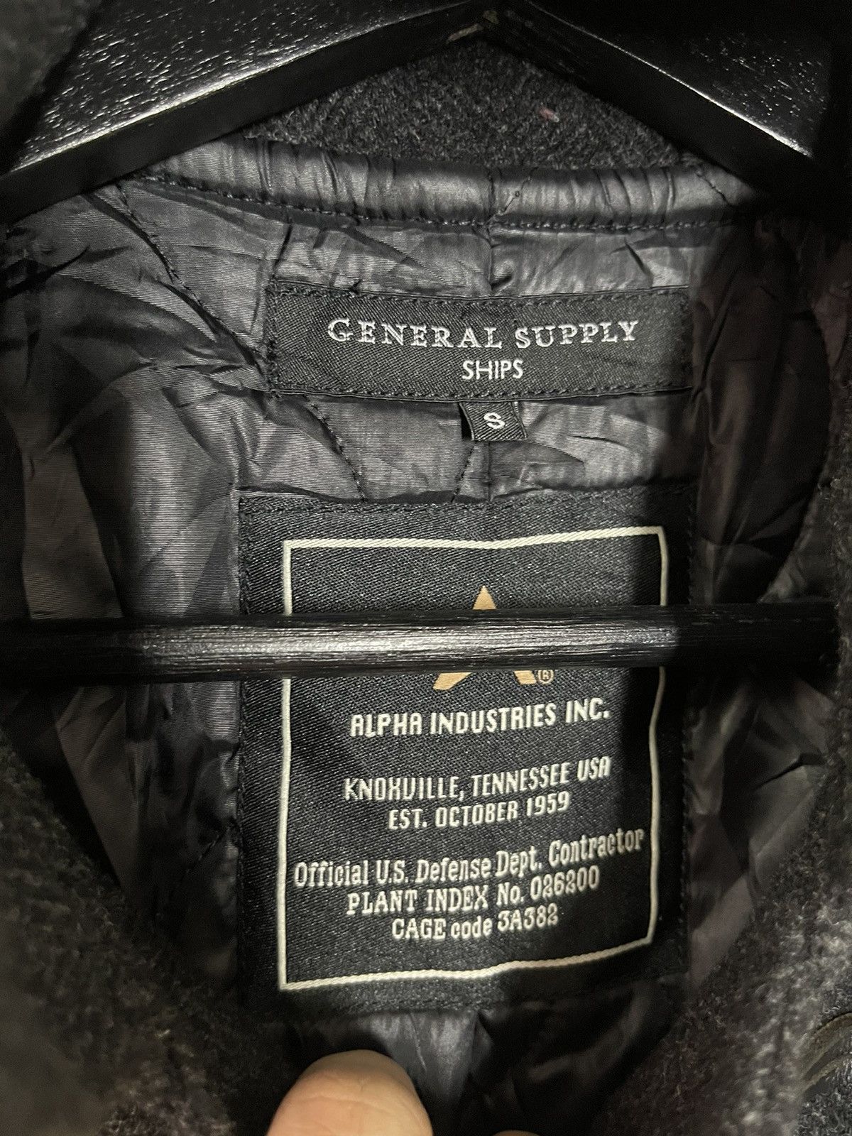 Alpha Industries VINTAGE SHIPS x ALPHA INDUSTRIES WOOL HOODED JACKET Size US M / EU 48-50 / 2 - 4 Thumbnail
