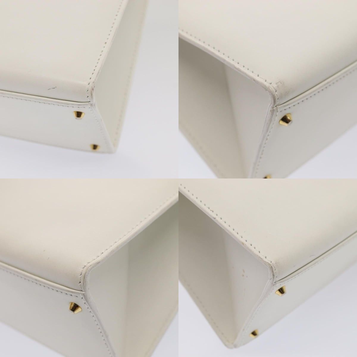 Celine CELINE Shoulder Bag Leather White Size ONE SIZE - 10 Thumbnail