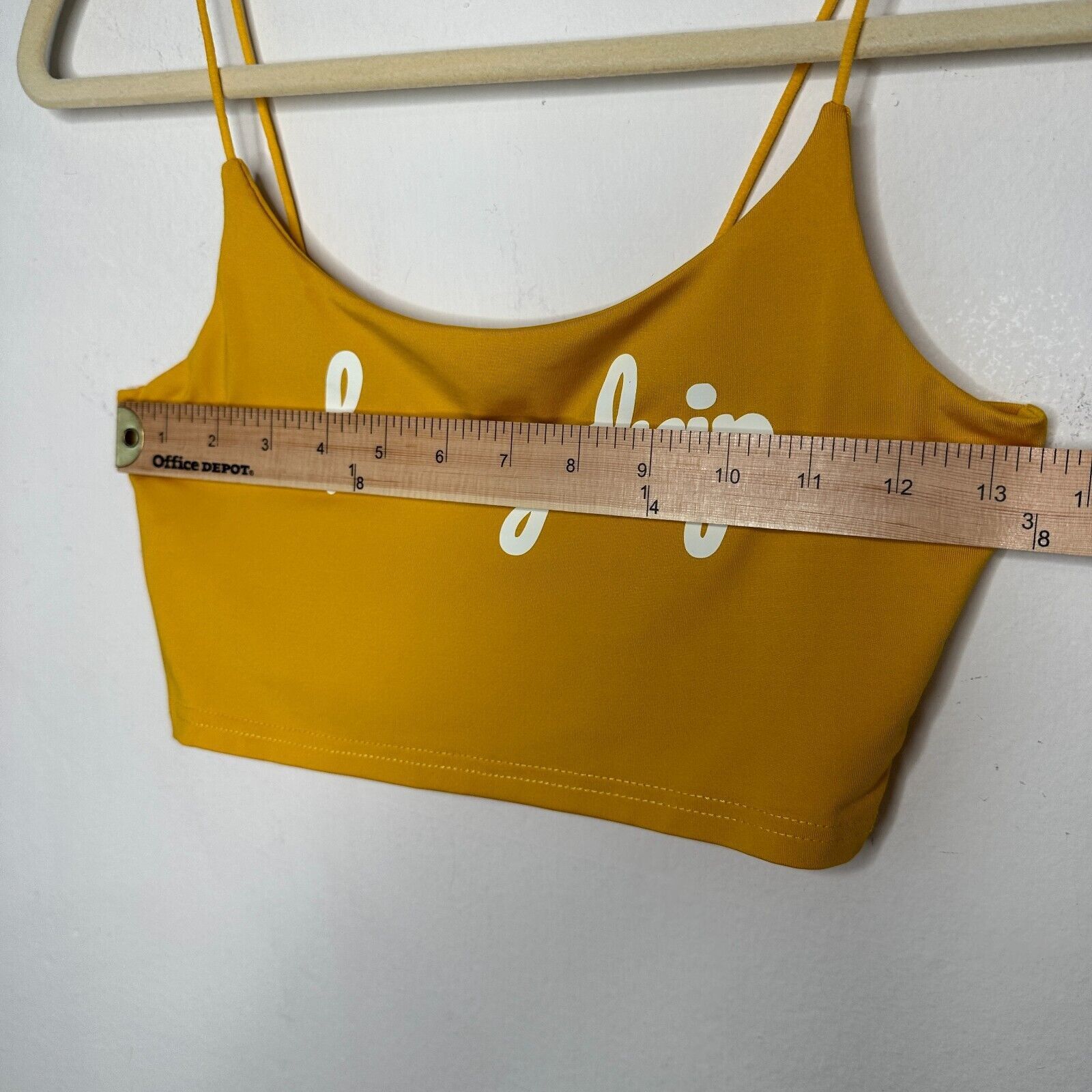 Other Mustard Yellow Honeydrip Crop Top Spaghetti Strap Cami S Size M / US 6-8 / IT 42-44 - 4 Thumbnail