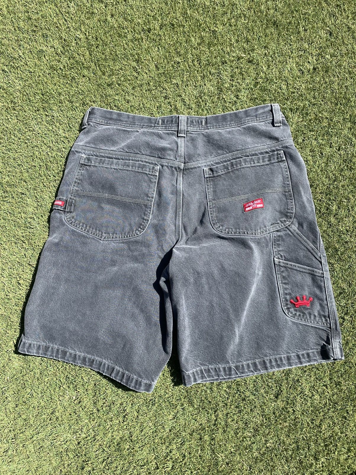 JNCO Vintage 90s Jnco jeans baggy black denim shorts skater jorts Size US 40 / EU 56 - 5 Thumbnail