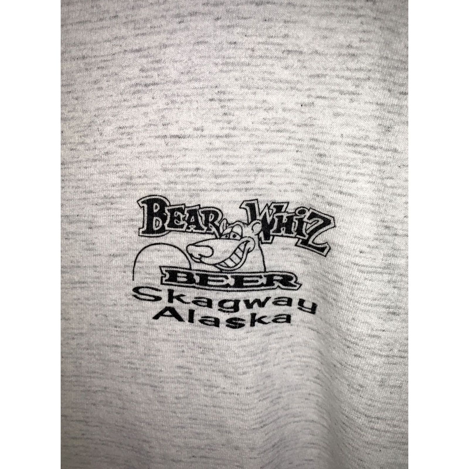 Vintage VINTAGE 90s Beer Whiz Beer Skagway Alaska Single Stitch Funny Graphic T Shirt Mens L Gray Alore Cotton Blend Shirt Short Sleeve Crew Neck Classic Size US L / EU 52-54 / 3 - 2 Thumbnail