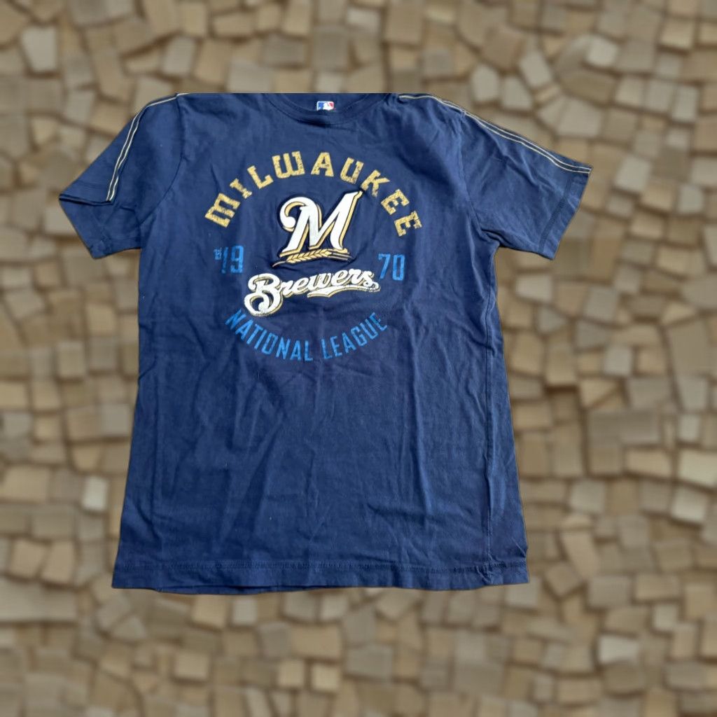 NBA Genuine Merchandise Shirts Women's Medium Blue NBA Milwaukee Brewers Casual T-Shirt Size M / US 6-8 / IT 42-44 - 1 Thumbnail