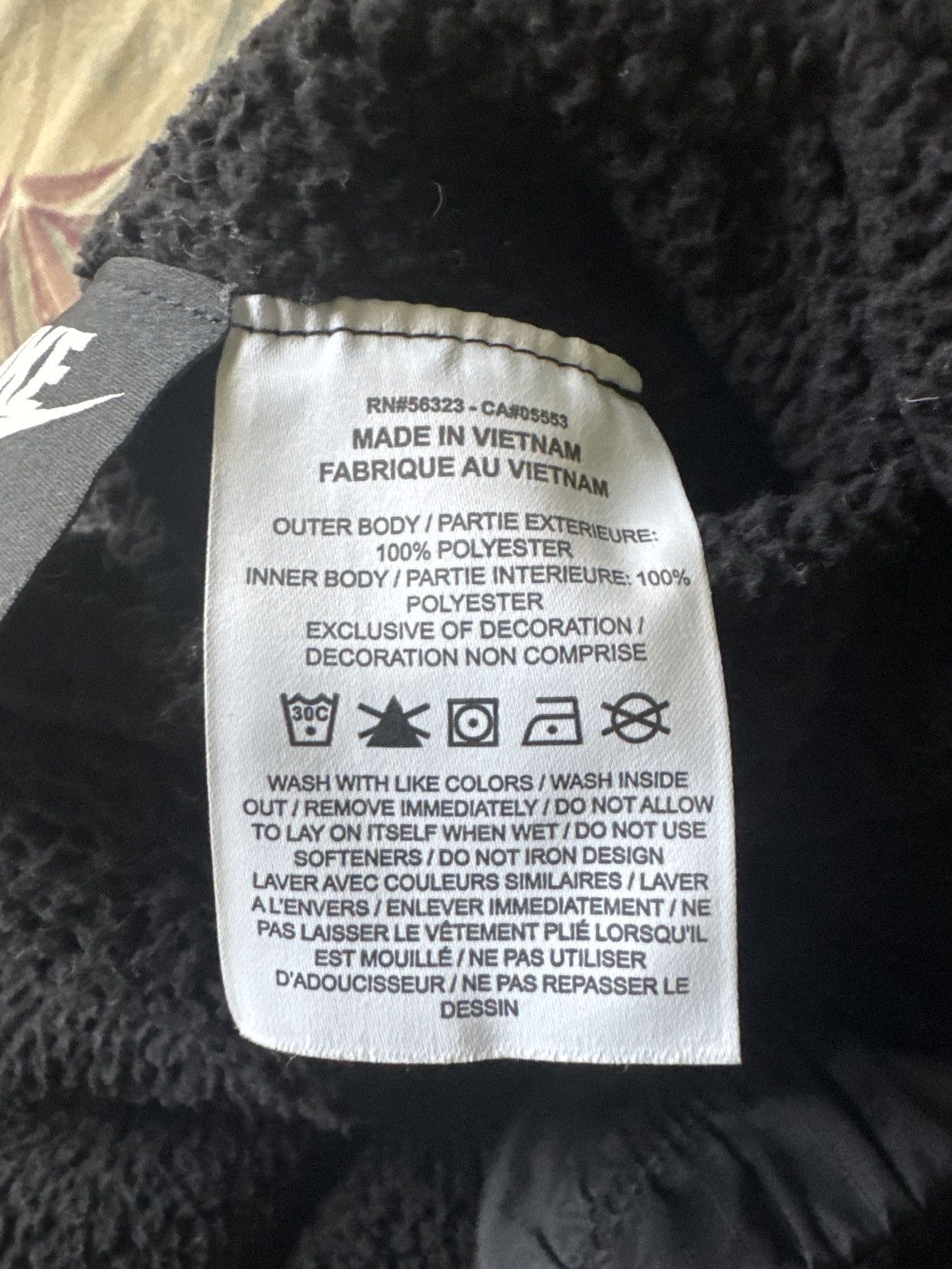 Nike Nike Black Sherpa Reversible " Big Swoosh " Fleece Jacket Size US M / EU 48-50 / 2 - 7 Thumbnail