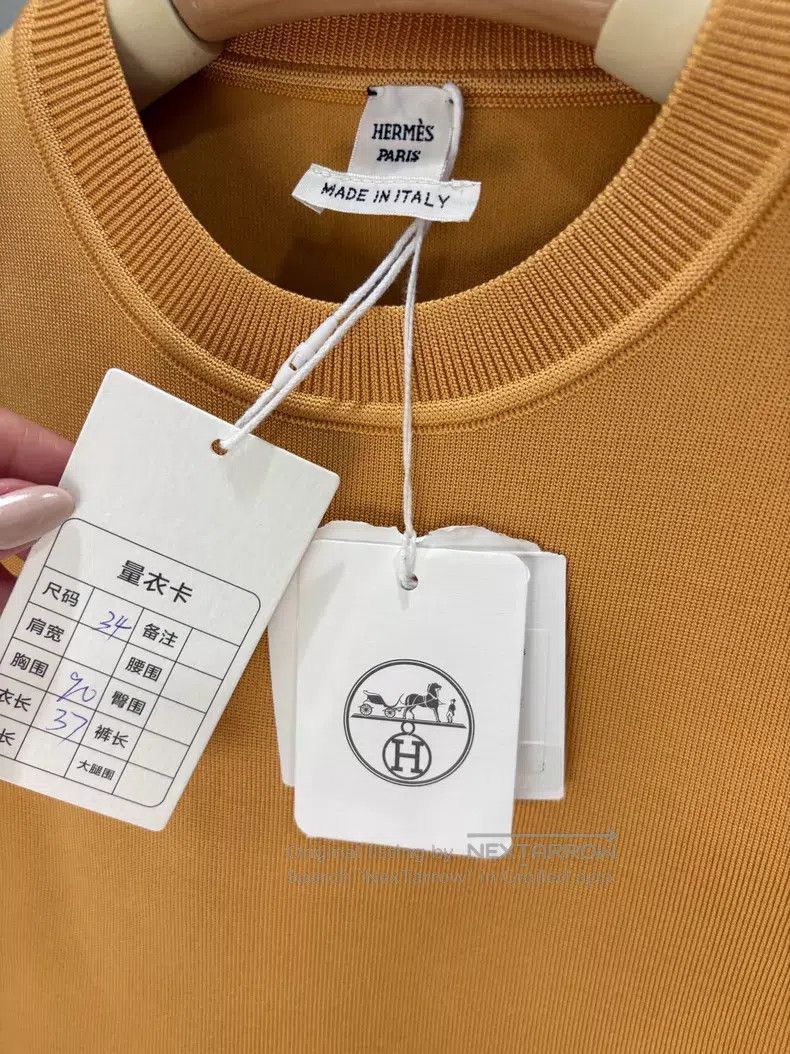 Hermes Hermes Sleeveless short bodycon vest Size XXS / US 00 / IT 34 - 4 Thumbnail