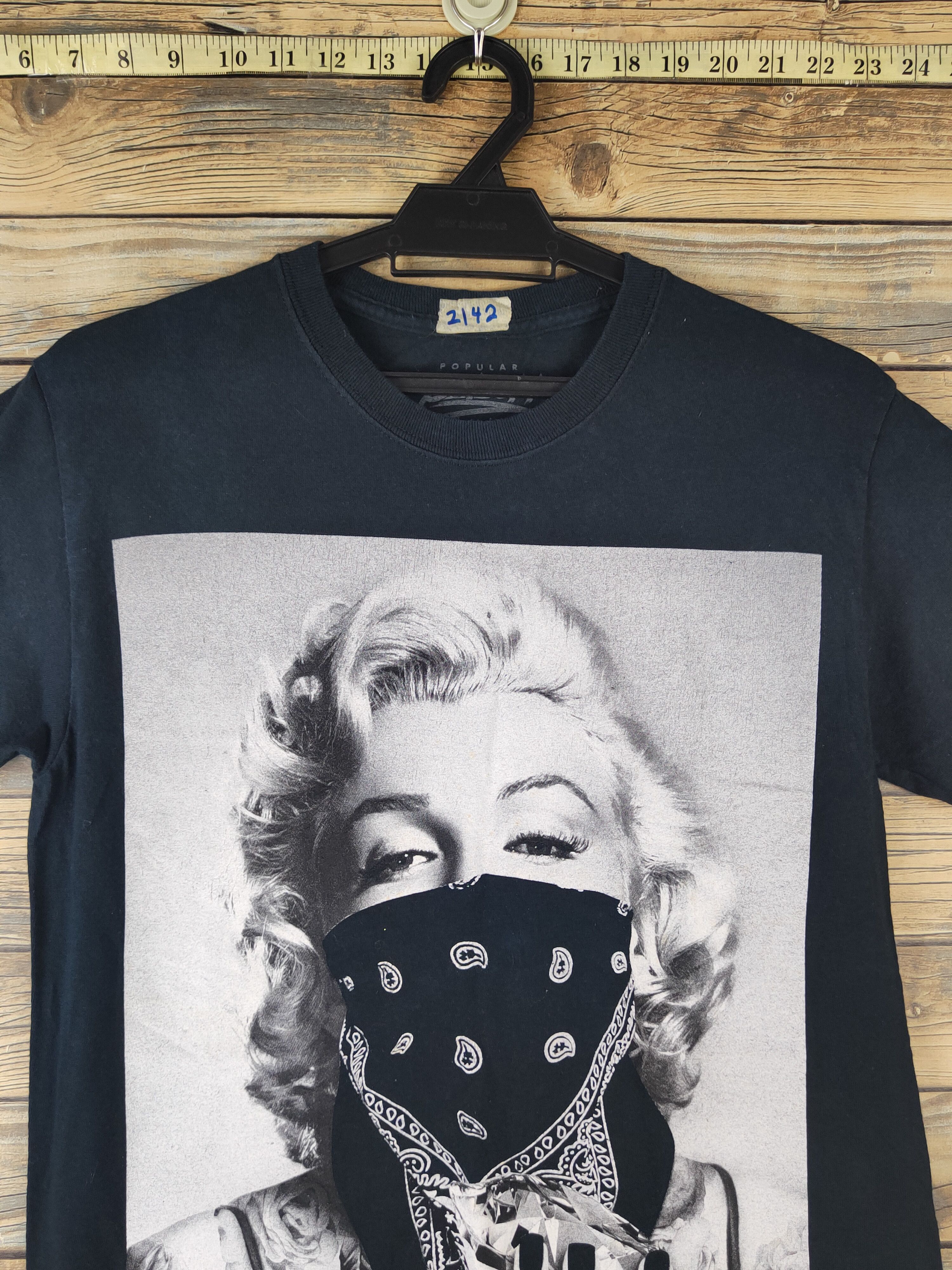 Band Tees DL Popular Poison Navy Short Sleeve T-shirt #2142 Size US S / EU 44-46 / 1 - 2 Thumbnail