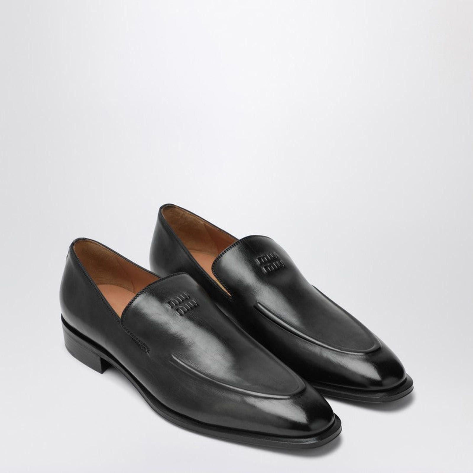 Miu Miu MIU MIU LEATHER LOAFER SIZE 39 Size ONE SIZE - 2 Thumbnail
