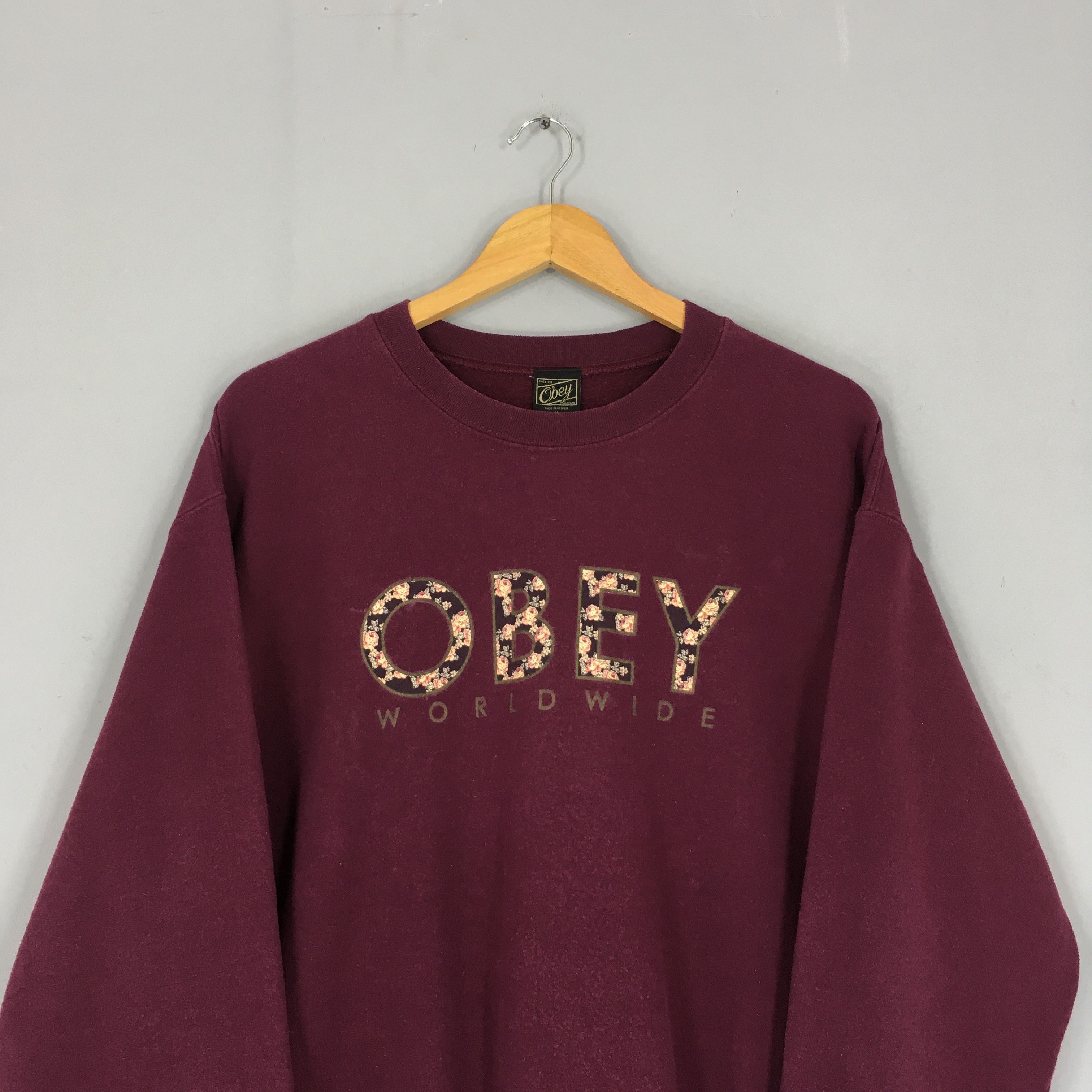 Obey × Vintage Vintage Y2K Obey Worldwide Propaganda Sweatshirt Medium Size US M / EU 48-50 / 2 - 2 Thumbnail