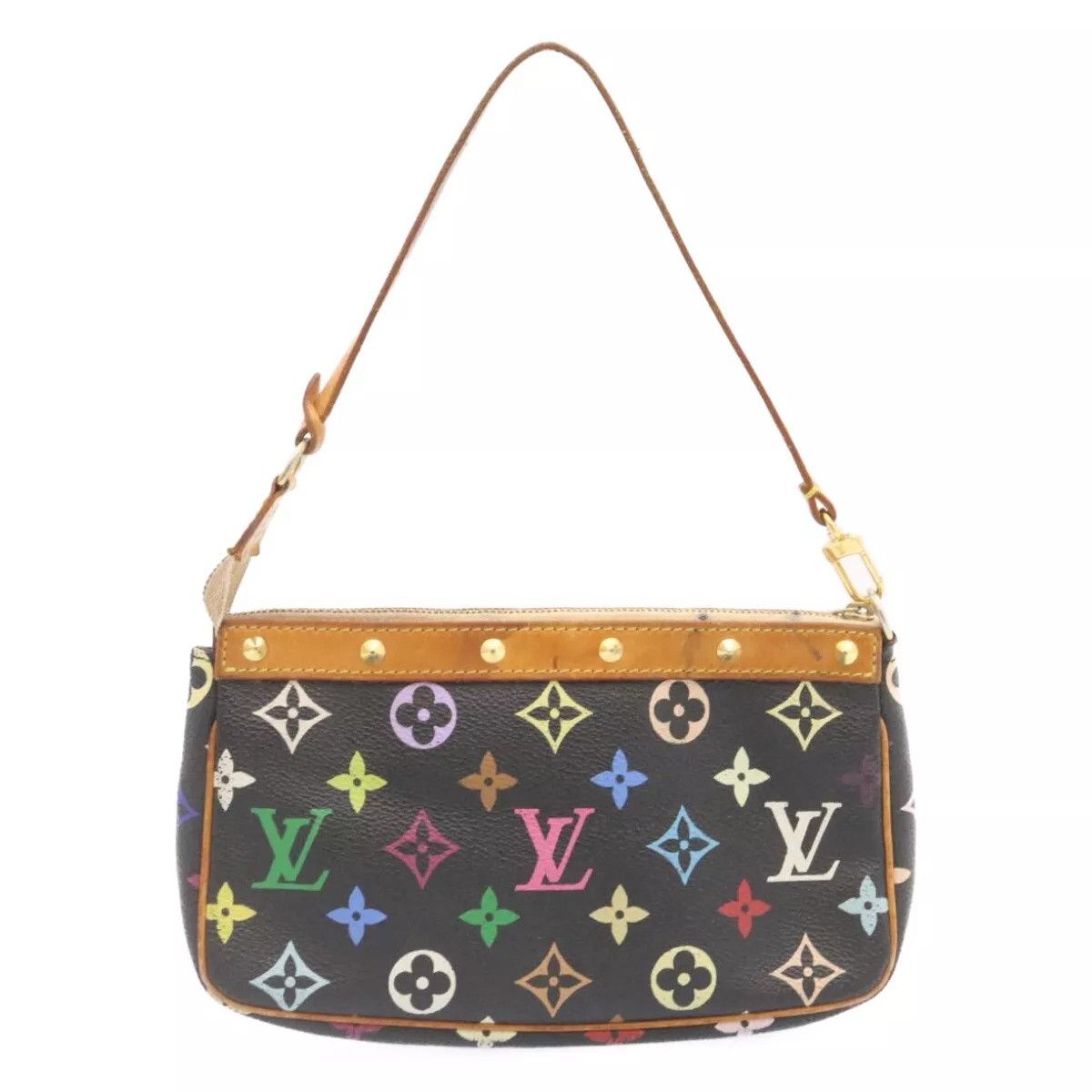 Louis Vuitton LOUIS VUITTON Multicolor Pochette Accessoires Pouch Black Size ONE SIZE - 8 Thumbnail