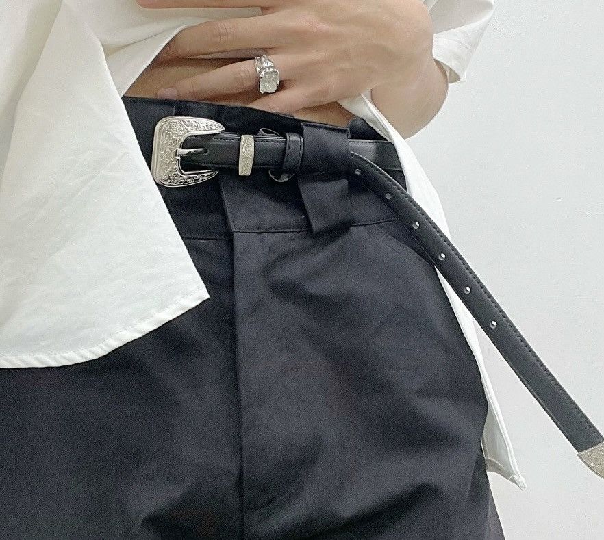 Japanese Brand × Vintage Retro punk outdoor western buckle leather belt Size ONE SIZE - 1 Thumbnail