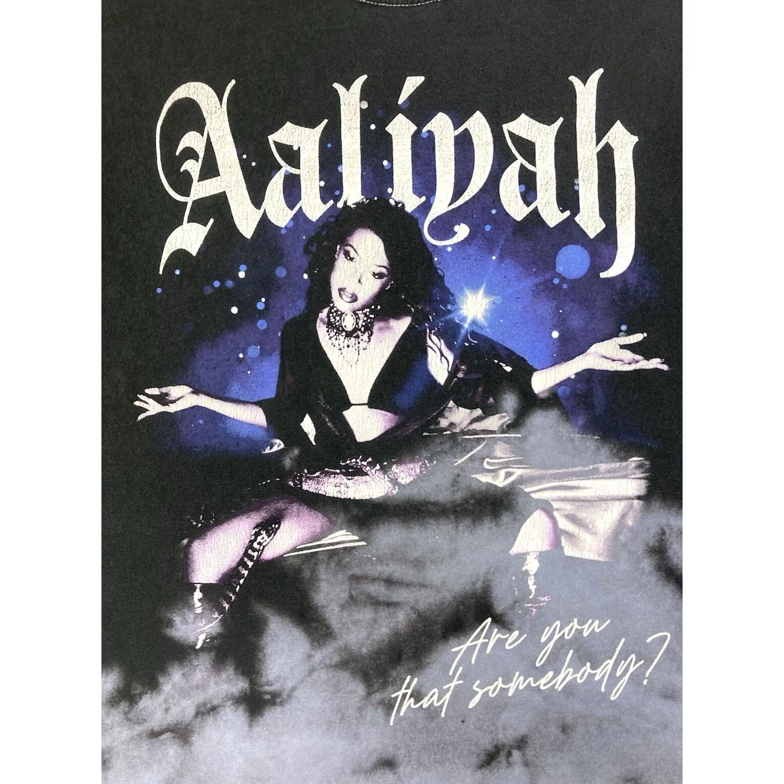 Vintage Aaliyah Are You That Somebody Graphic T-shirt Men XL Black Tie Dye Music Shirt Size US XL / EU 56 / 4 - 2 Thumbnail