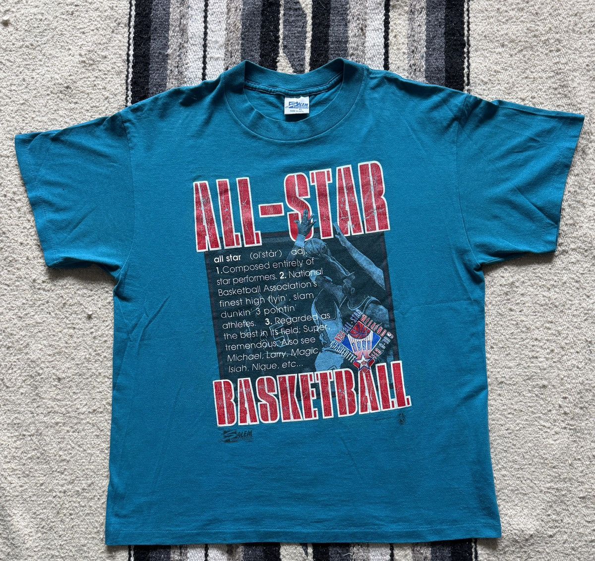 Salem Sportswear Vintage 1990 Charlotte Hornets NBA Salem Sportswear Shirt XL Size US XL / EU 56 / 4 - 1 Thumbnail